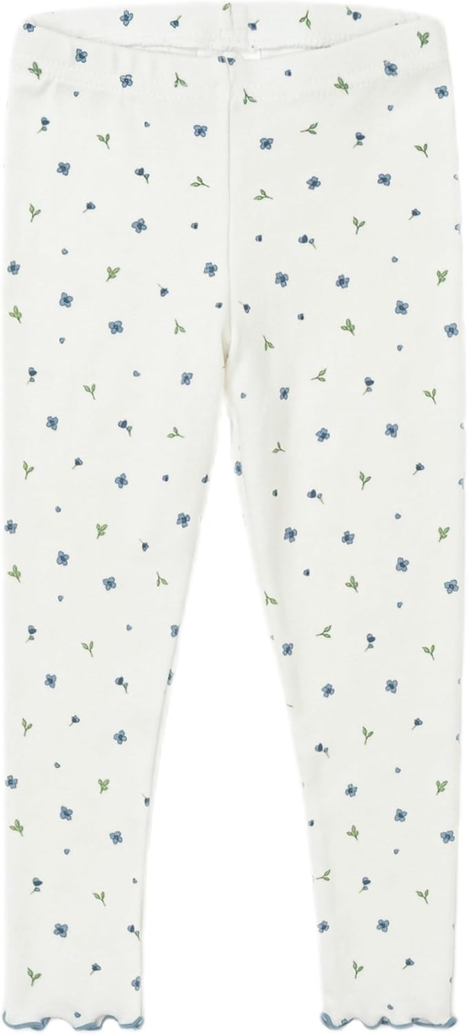 AVAUMA Baby Boy Girl Pajama Set 6M-7T Kids Cute Toddler Snug fit Flower Pattern Design Pjs Cotton Sleepwear Ruffled Shirring