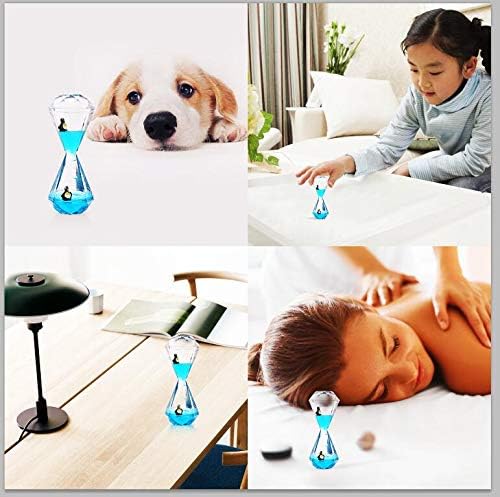 YUE MOTION Liquid Motion Bubbler Floating Sea Creatures, Diamond Shaped Liquid Timer for Fidget Toy,Autism Toys, Children Activity, Calm Relaxing and Home Ornament