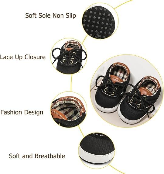Morbido Infant Baby Boys Girls Canvas Sneaker Toddler Slip On Anti Skid Newborn First Walkers Candy Shoes for 0-18 Months