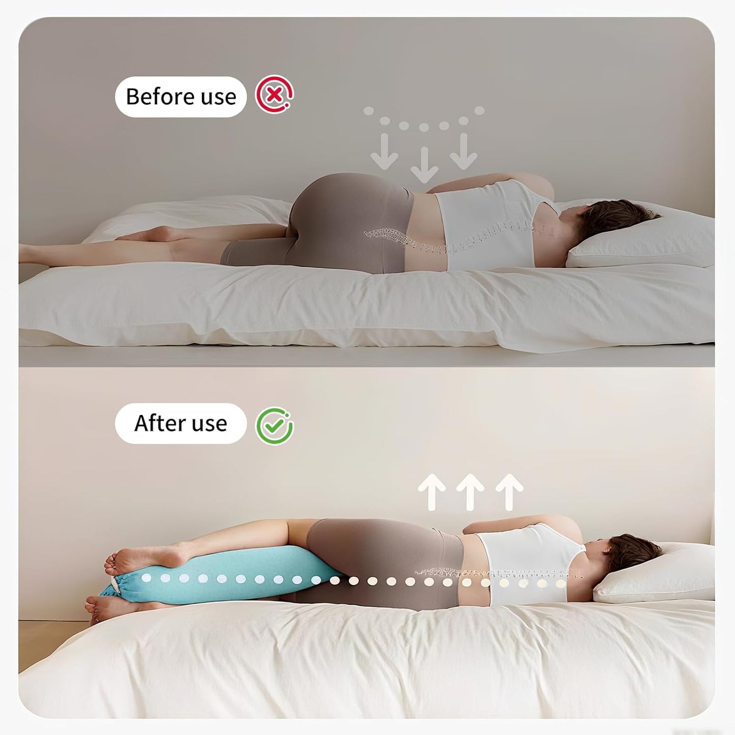 The Adjustable Pregnancy Pillows for Sleeping,Pregnancy Pillow Uses a Unique 5-Point Support,Turn Into Every Shaped Pregnant Pillow,Removable Maternity Pillows (Mist Blue, 55IN)