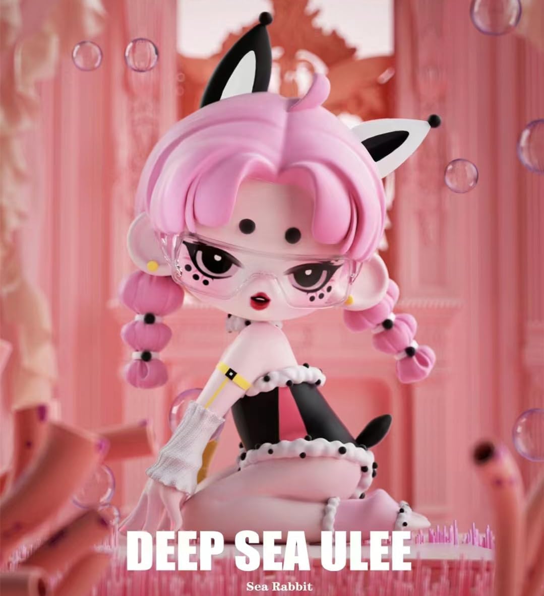 Ulee Deep sea Adventure Series Figures 8PCs Random Design Box Toys for Modern Home Birthday Gift Decorations Indoor, Collectible Toy Set for Desk Accessories