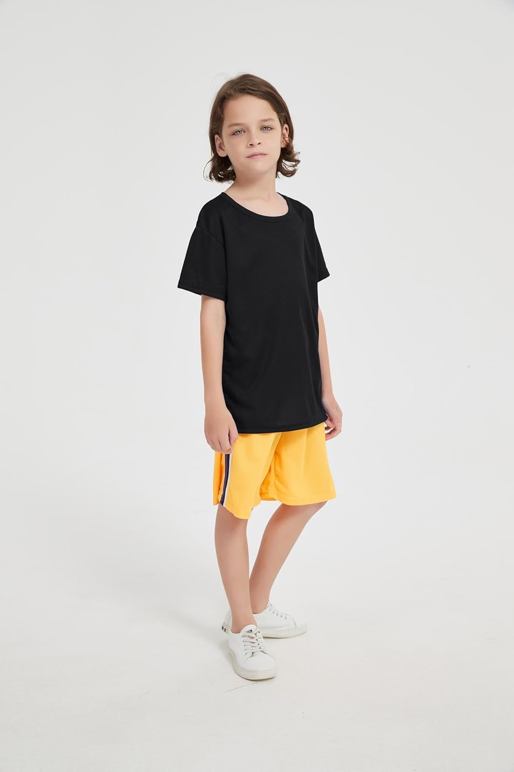 6-Pack Boys Athletic T-Shirts Quick Dry Short-Sleeve Tops Youth Moisture Wicking Running Sports T-Shirts(4-18 Years)