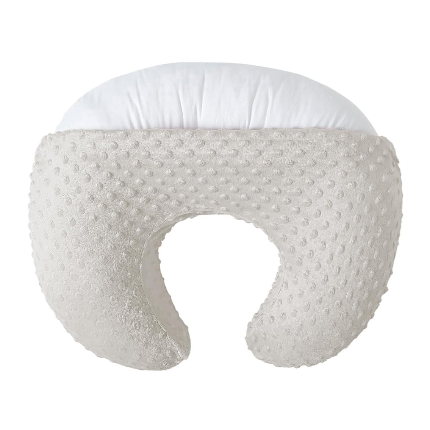Nursing Pillow and Positioner for Breastfeeding, Ultra Soft Baby Breastfeeding Pillows for More Support for Mom and Baby, with Premium Removable Cover (Sand)
