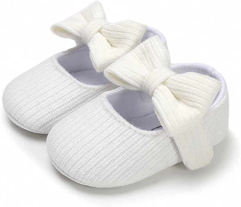 Baby Shoes Mary Jane Flats Non Slip Soft Sole Infant Toddler Sneakers First Walkers Party Christmas Dress Shoes