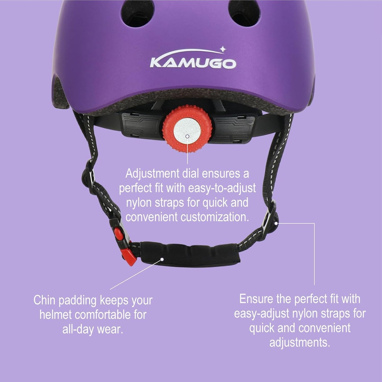 KAMUGO Kids Bike Helmet Set, Toddler Helmet for Ages 2-8 Boys Girls with Sports Protective Gear Set Knee Elbow Wrist Pads for Skateboard Cycling Scooter Rollerblading