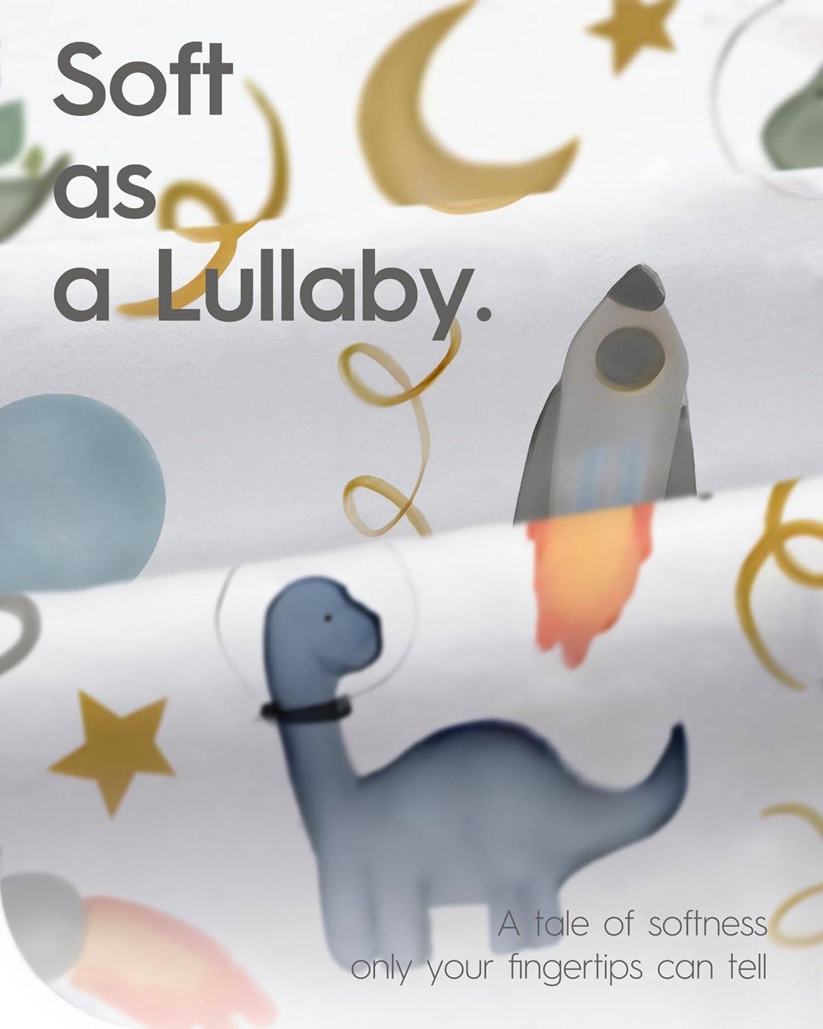 Changing Pad Cover for Girls Boys, TotBasic Premium Soft Boho Changing Table Covers, Stretchy Jersey Changing Table Sheets - Fits All Standard Changing Tables - 2 Pack (Dino Space)