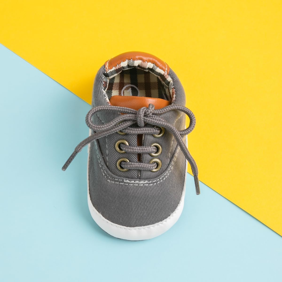 Morbido Infant Baby Boys Girls Canvas Sneaker Toddler Slip On Anti Skid Newborn First Walkers Candy Shoes for 0-18 Months