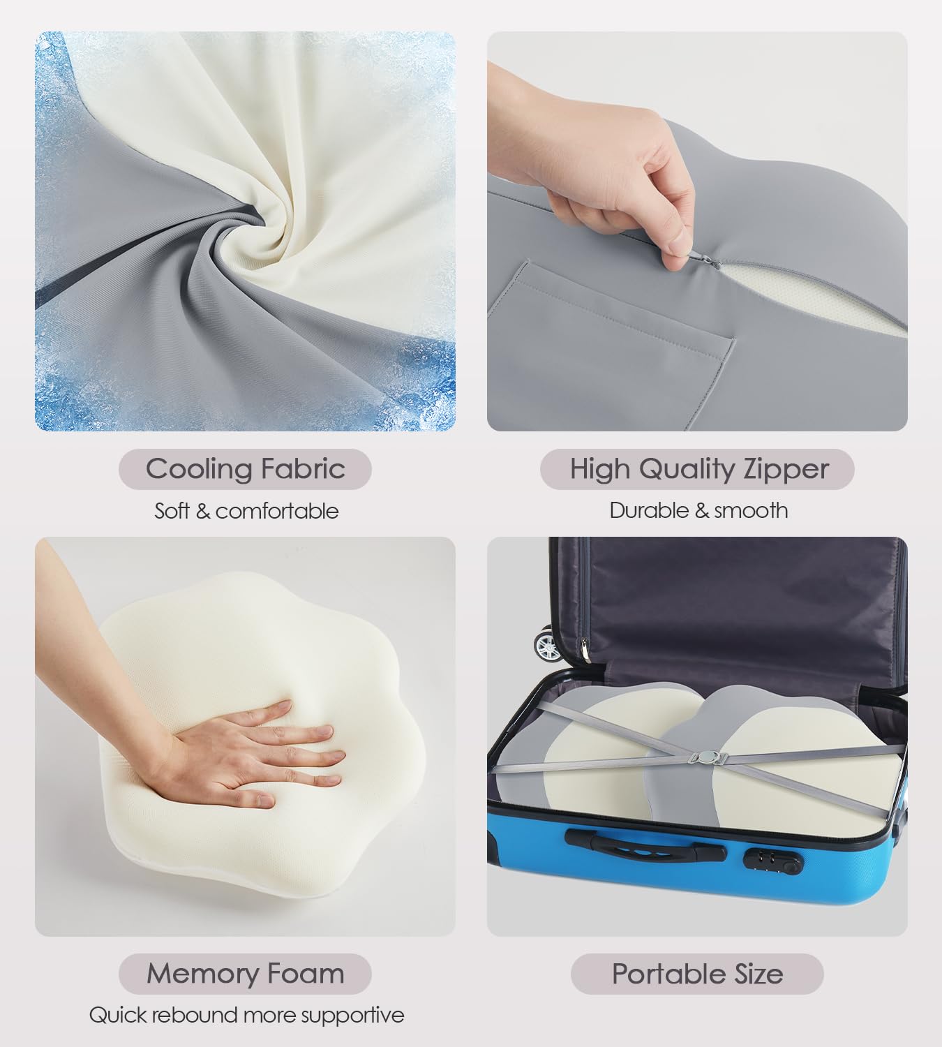 Pregnancy Pillows for Sleeping, Memory Foam Maternity Pillow Support for Back Belly HIPS, Adjustable Travel Wedge Pillow for Pregnant Women, Side Spleeping Pregnant Pillows with Cooling Pillowcase