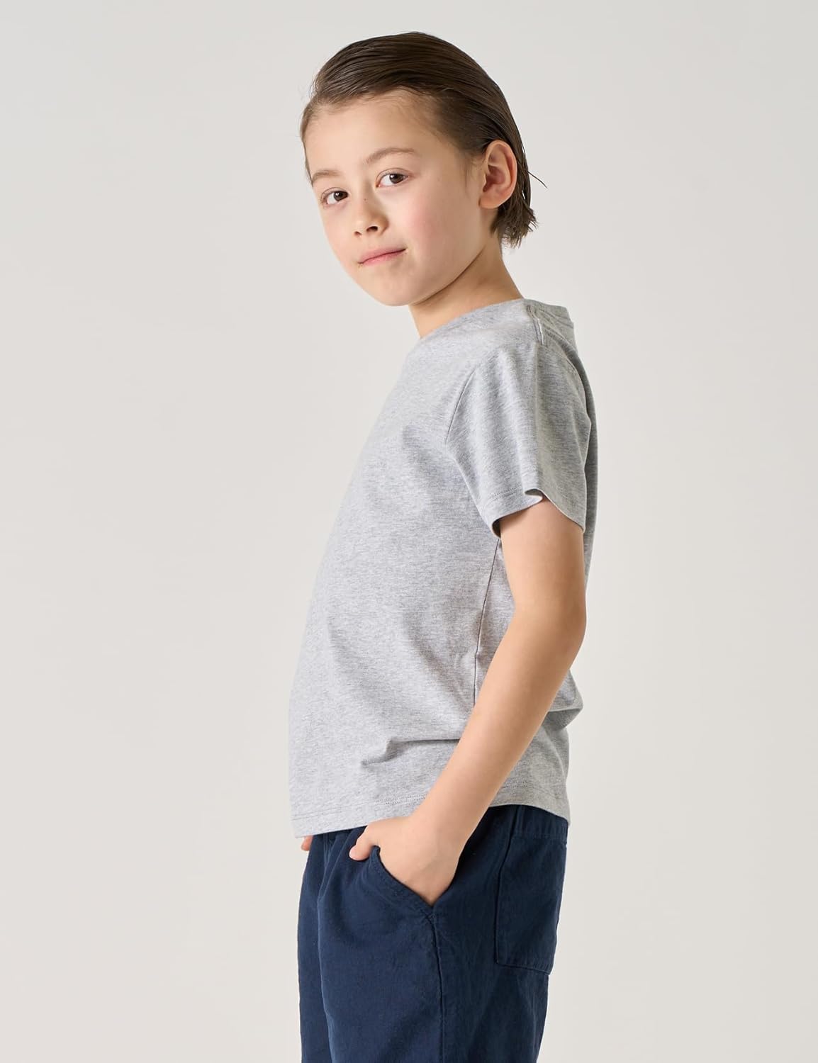 LAPASA Kids T-Shirts Short Sleeve (4 Pack) 100% Cotton Plain Top Tees Boy & Girl Unisex Toddler Children Tie Dye Summer K01