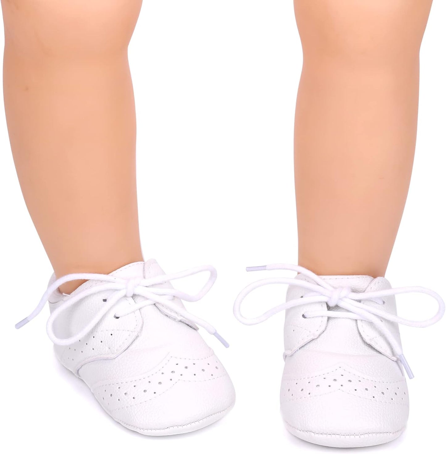 LONSOEN Baby Girls Boys Loafers Prewalker Dress Crib Shoes