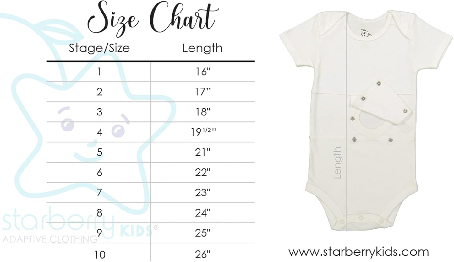 Feeding Tube Undershirt Onesie for Babies, Toddlers and Children