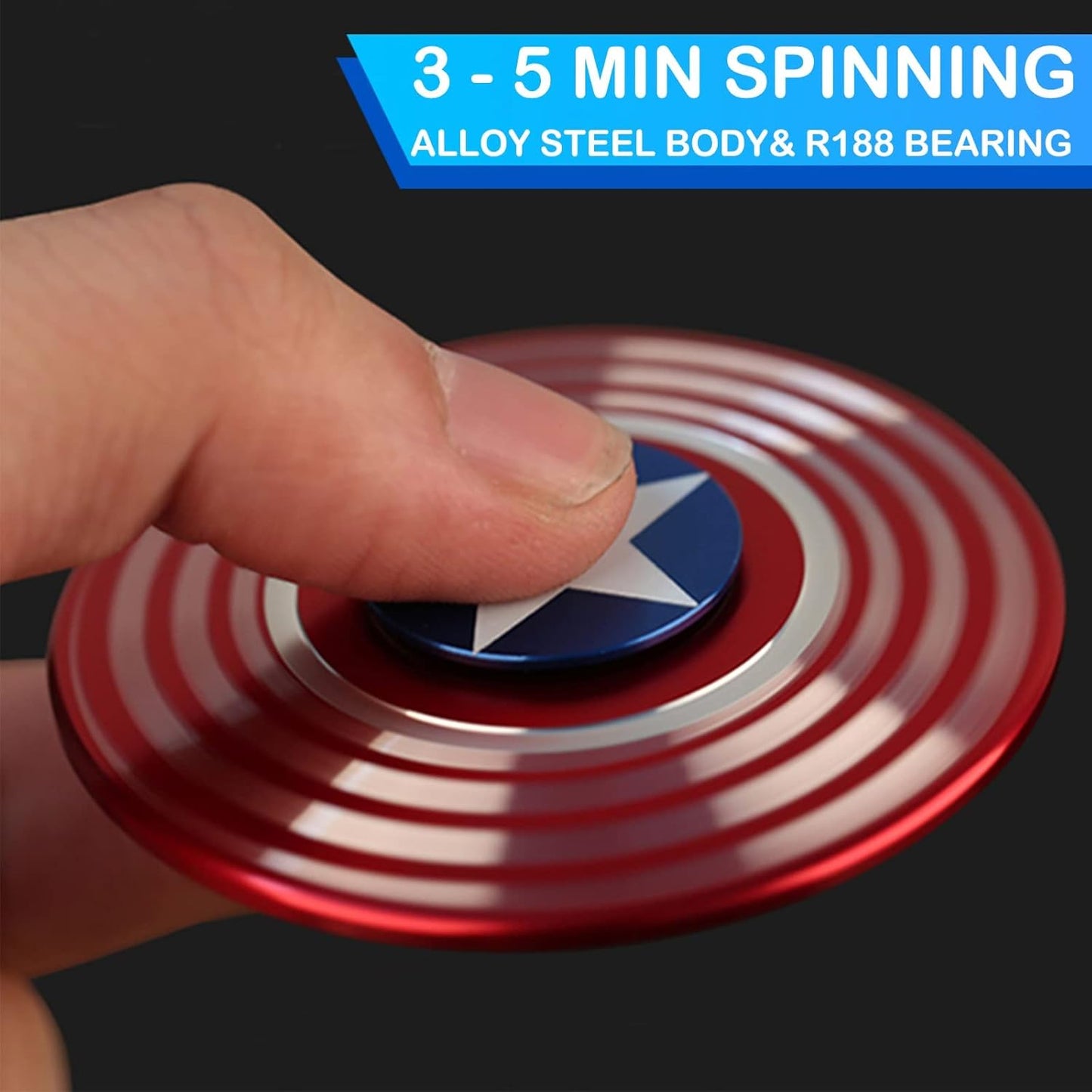 Cool Mini Hammer Fidget Spinner Transform Fingetip Spinner Metal for Kids Adults, Sensory Fidget Toy Infinity Cube Block, Fidgit Desk Toy, Anti Stress Anxiety Relief Stuffer Gifts for