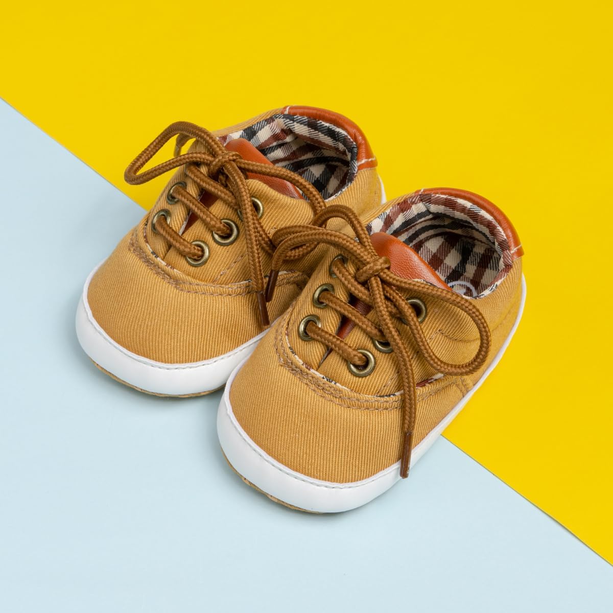 Morbido Infant Baby Boys Girls Canvas Sneaker Toddler Slip On Anti Skid Newborn First Walkers Candy Shoes for 0-18 Months