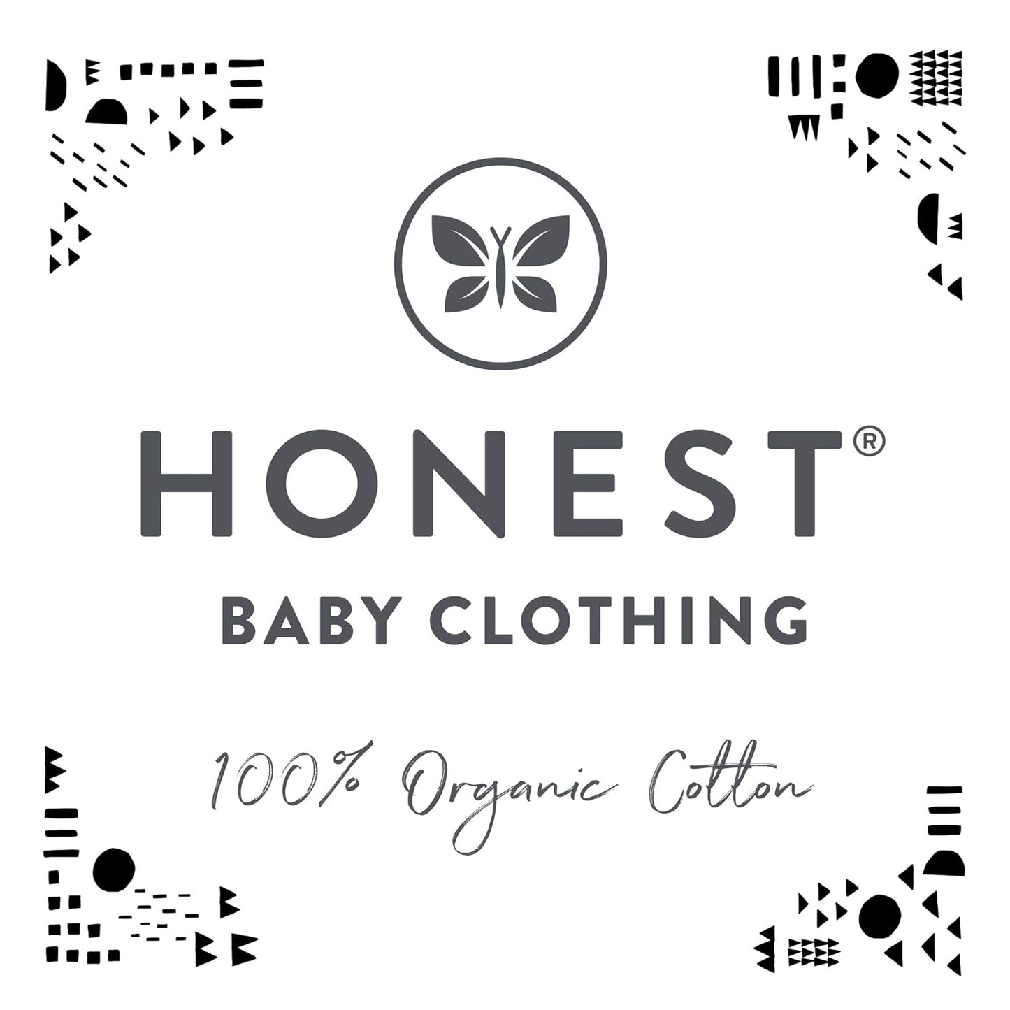 HonestBaby unisex-baby Fitted Crib Sheets Set Standard Mattress, 100% Organic Cotton Baby Boys, Girls, Neutral, 1 Pack - Blue Ticking Stripe, One Size