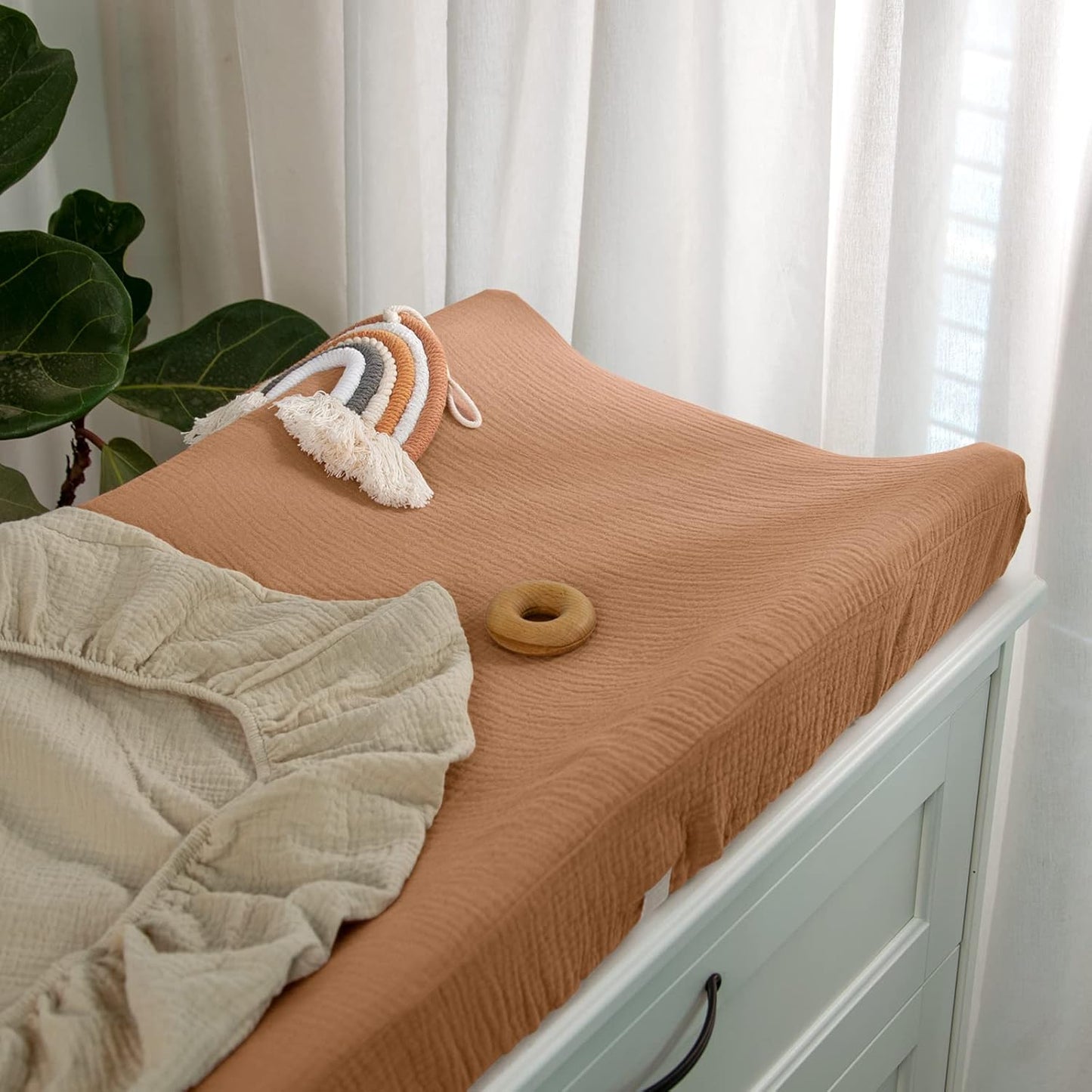 lulumoon Baby Changing Pad Cover: Muslin Diaper Changing Table Pad Cover - Changing Pad Sheets for Girls Boys