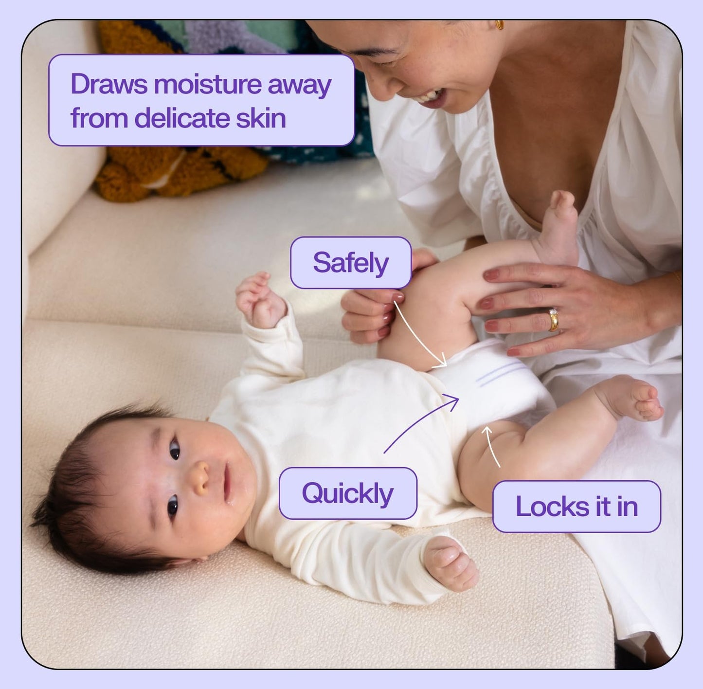 Freestyle Diapers - (Size 1) Hyper Absorbent & Non-Toxic – Disposable Diapers for Sensitive Skin – Ultra Soft Diapers (8-14 lbs) – 204 Count