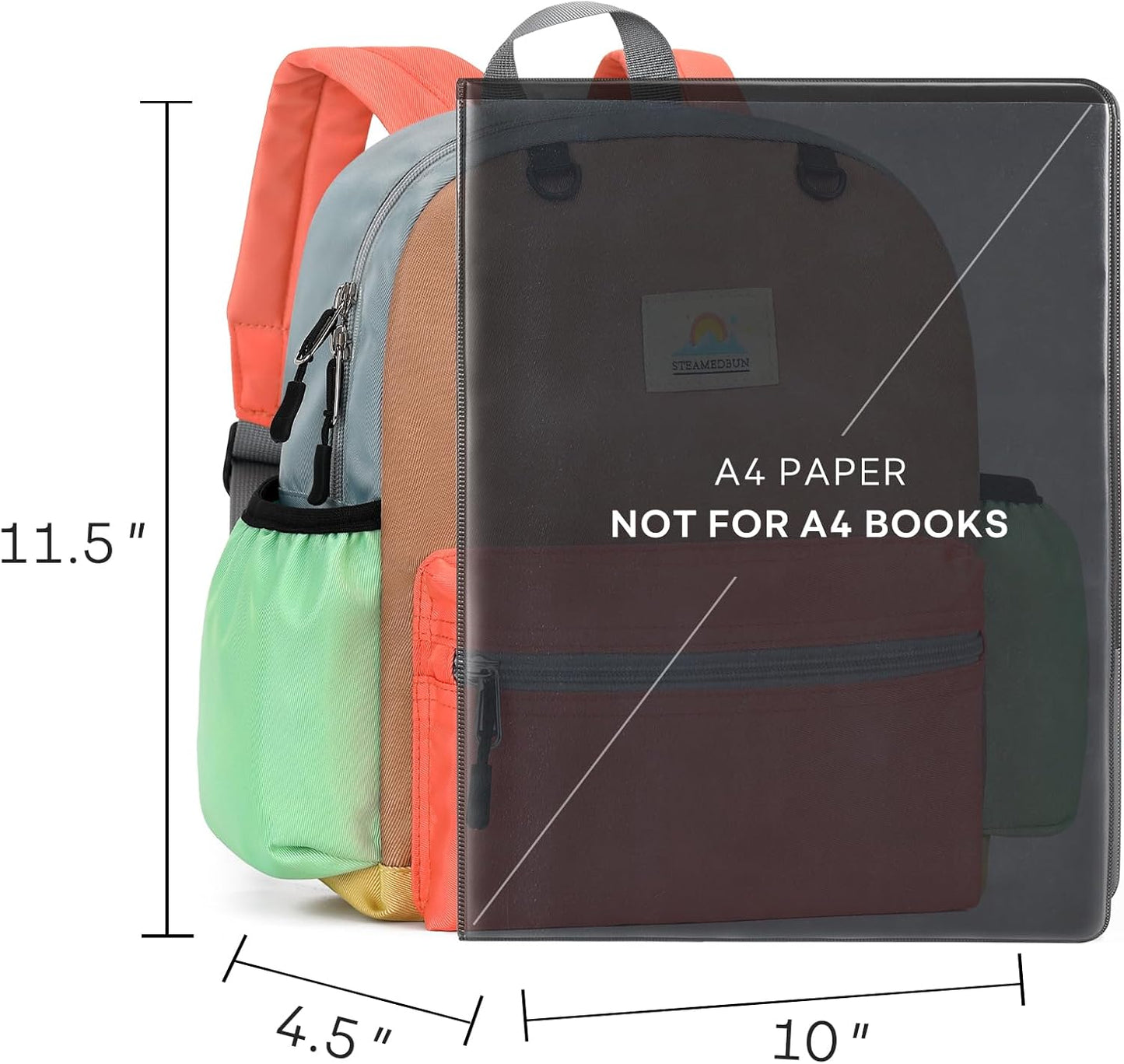 STEAMEDBUN Toddler Backpack for Girls 2-4: Preschool Kindergarten Backpack - 12 inch Daycare Backpacks