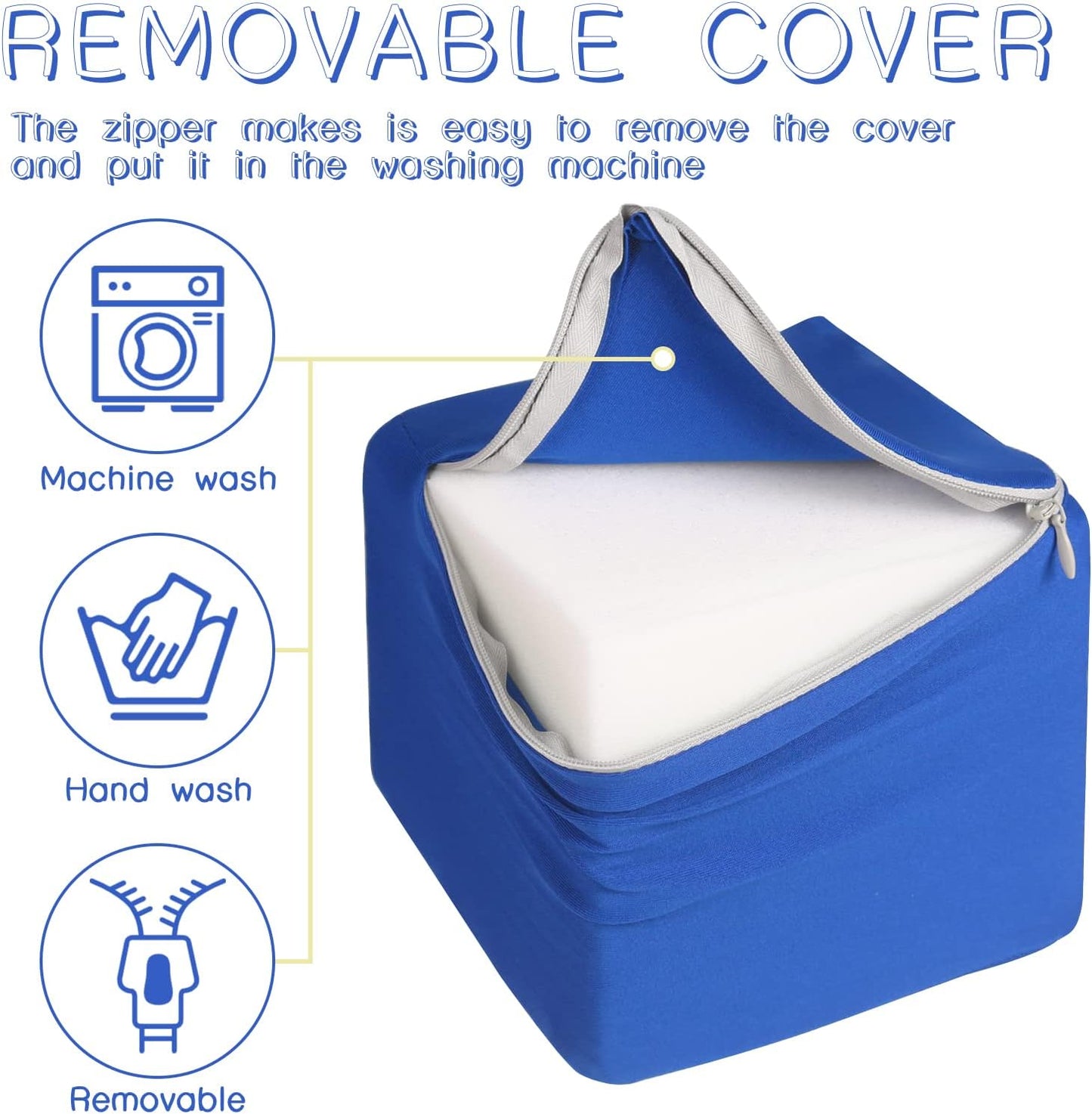 Toddler Foam Blocks, 16 PCS 5.5 inch Colourful Foam Soft Cubes for Kids, Stacking Block Sets Building Blocks Throwing Toys(Blue and Red)