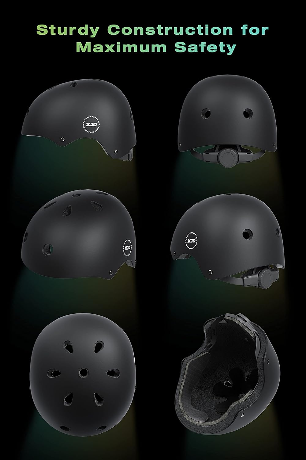 XJD Kids Bike Helmet,Multi-Sport Protective Gear Set for 3-5-8-14 Years Boys Girls with Knee and Elbow Pads Wrist Guards fit Roller Skates,Cycling,Skateboarding,Skating Scooter