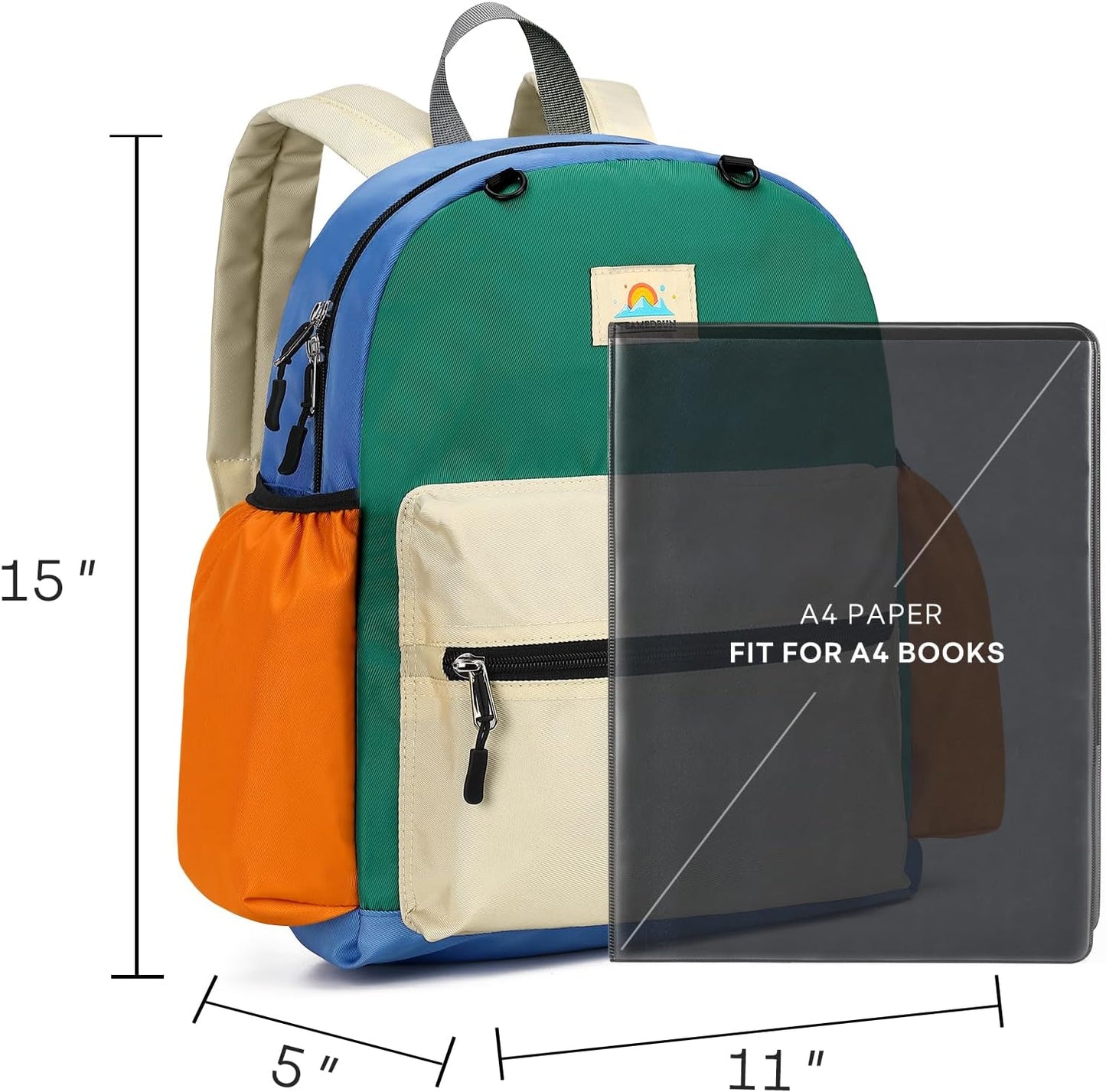 STEAMEDBUN Kids Backpack for Boys 4-6: Boys Backpacks for Elementary - 15 inch Backpack for Kindergarten