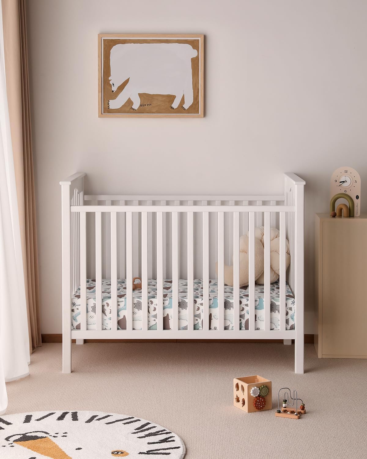 Yoofoss Baby Crib Sheets 2 Pack for Boys and Girls - 52x28 Fitted Crib Sheet Neutral Fits for Standard Crib and Toddler Mattress, Ultra Soft Breathable Microfiber Dark Blue Dinosaurs