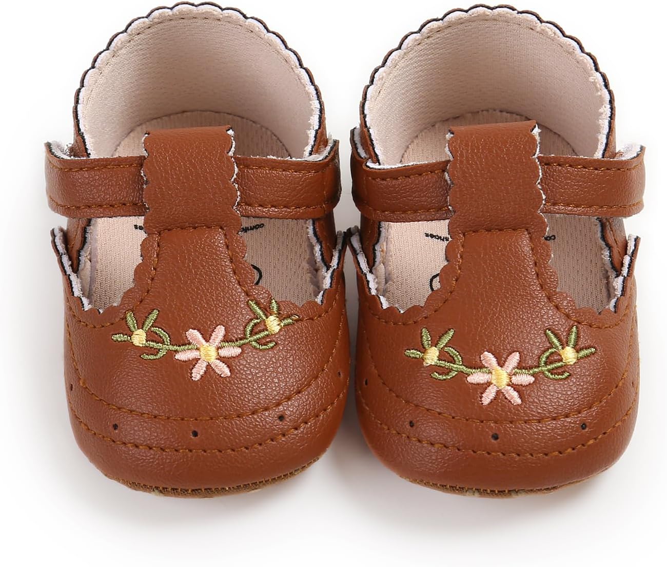 Baby Shoes Mary Jane Flats Non Slip Soft Sole Infant Toddler Sneakers First Walkers Party Christmas Dress Shoes