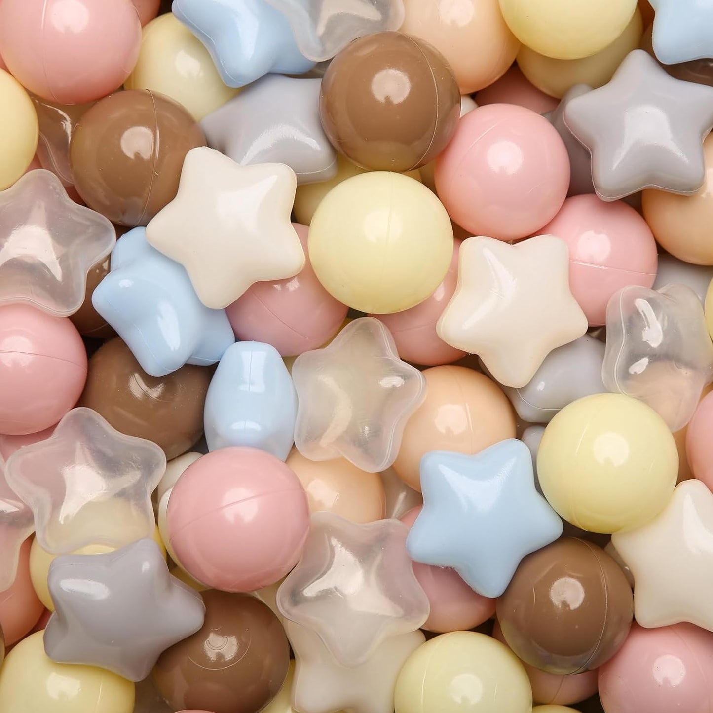 GOGOSO Ball Pits Balls for Toddlers Pack of 50 100 200 Plastics Shape Ball Non-Phthalate Non-BPA Non-Toxic 2.2-Inch Crush Proof Play Balls