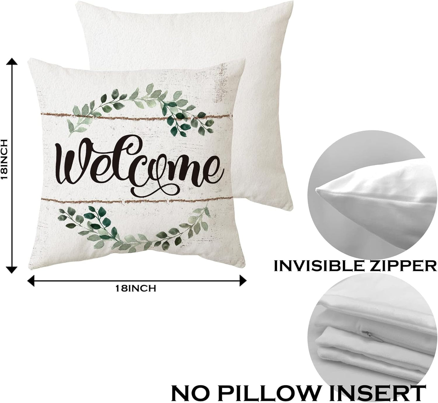 Sidhua Farmhouse Chicken Themed Pillowcase Decorations for Home, Just A Girl Who Loves Chickens Throw Pillow Cover 18”x18”, Chicken Lover Gifts, Farmer Girl Gifts