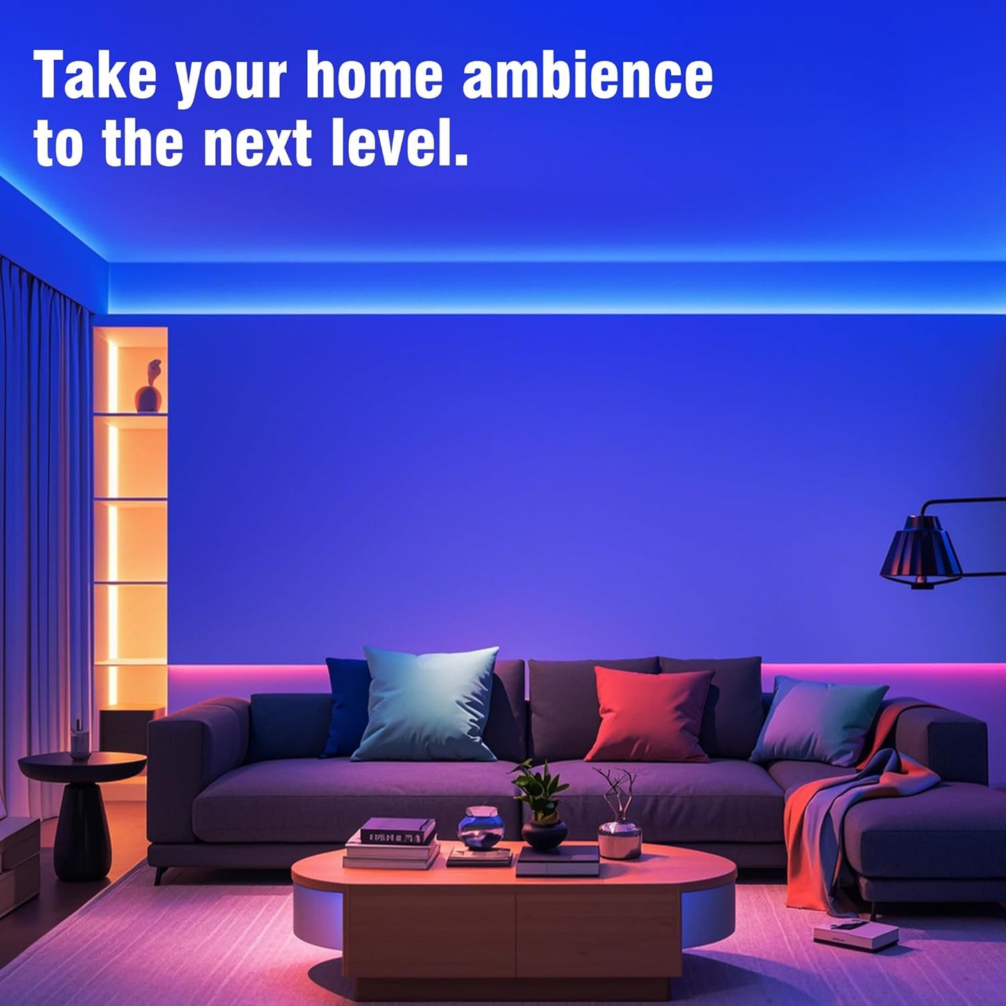 VOLIVO Led Strip Lights 200ft,App Controlled Bluetooth Led Light Strip Sync with Music, Color Changing Lighting for Bedroom, Home Decoration