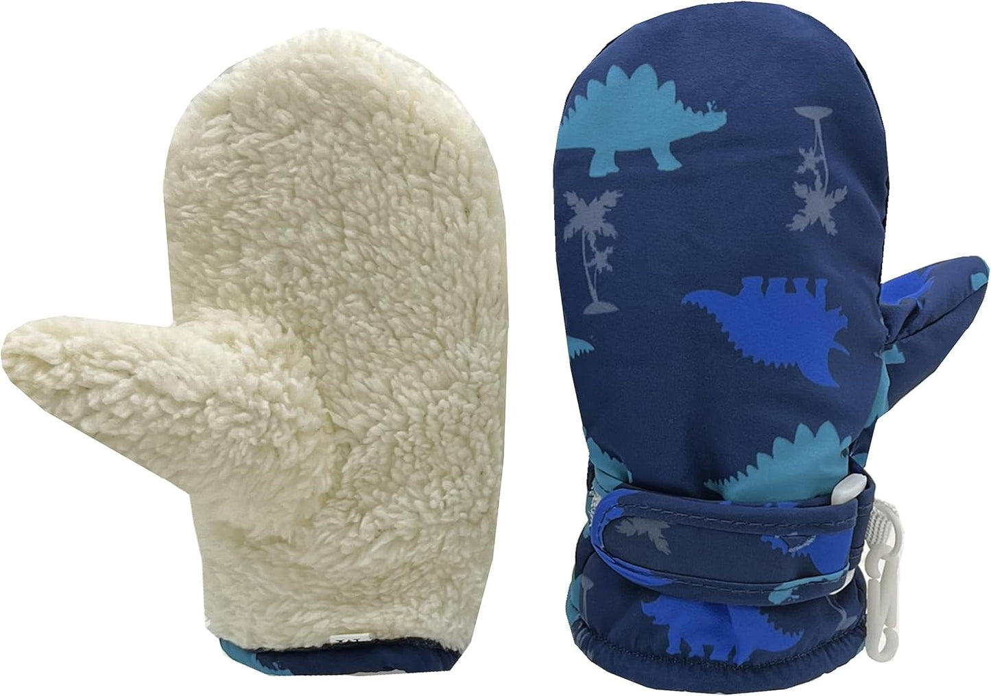 Toddler Gloves Kids Mittens Winter Warm Lined Fleece Gloves Waterproof Snow Baby Mitten for Boys Girls