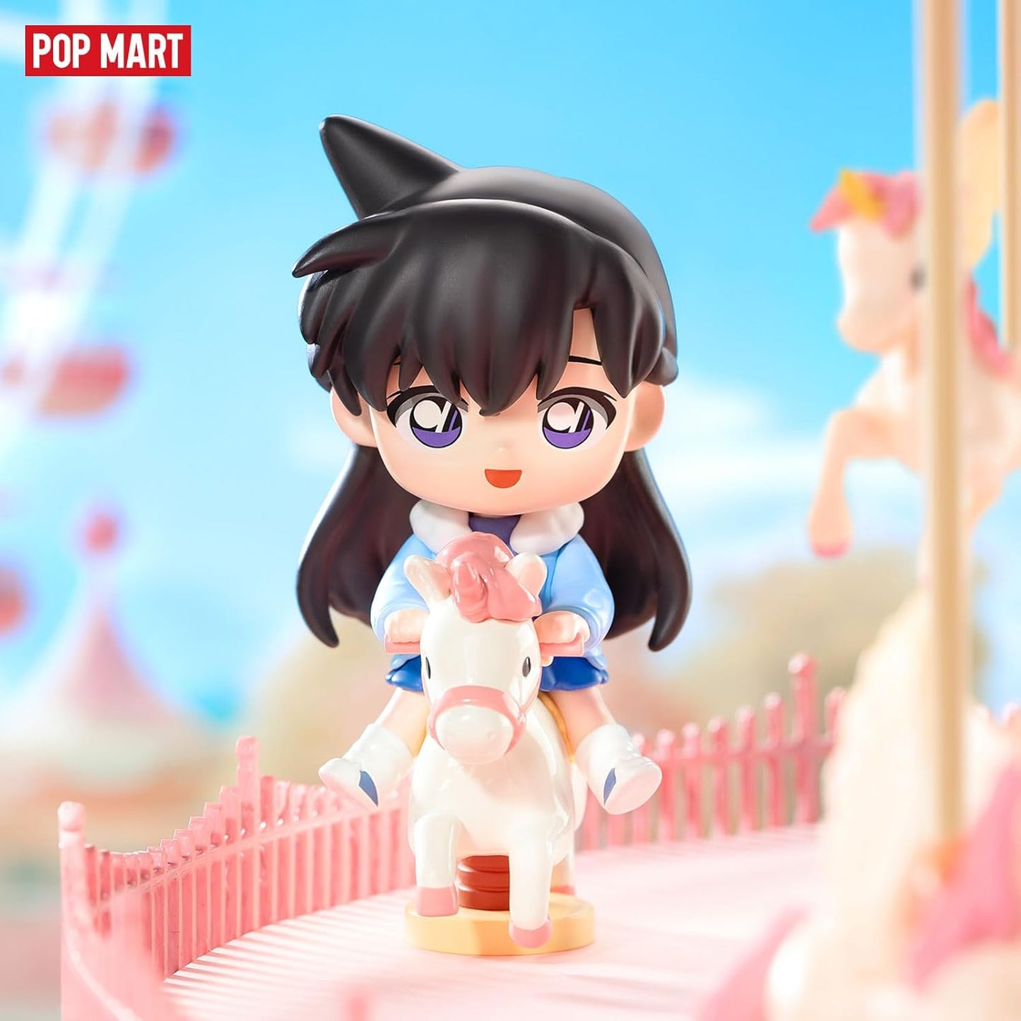 POP MART Detective Conan Case Closed Carnival Series Blind Box Figures, Random Design Mystery Toys for Modern Home Decor, Collectible Toy Set for Desk Accessories, Single Box