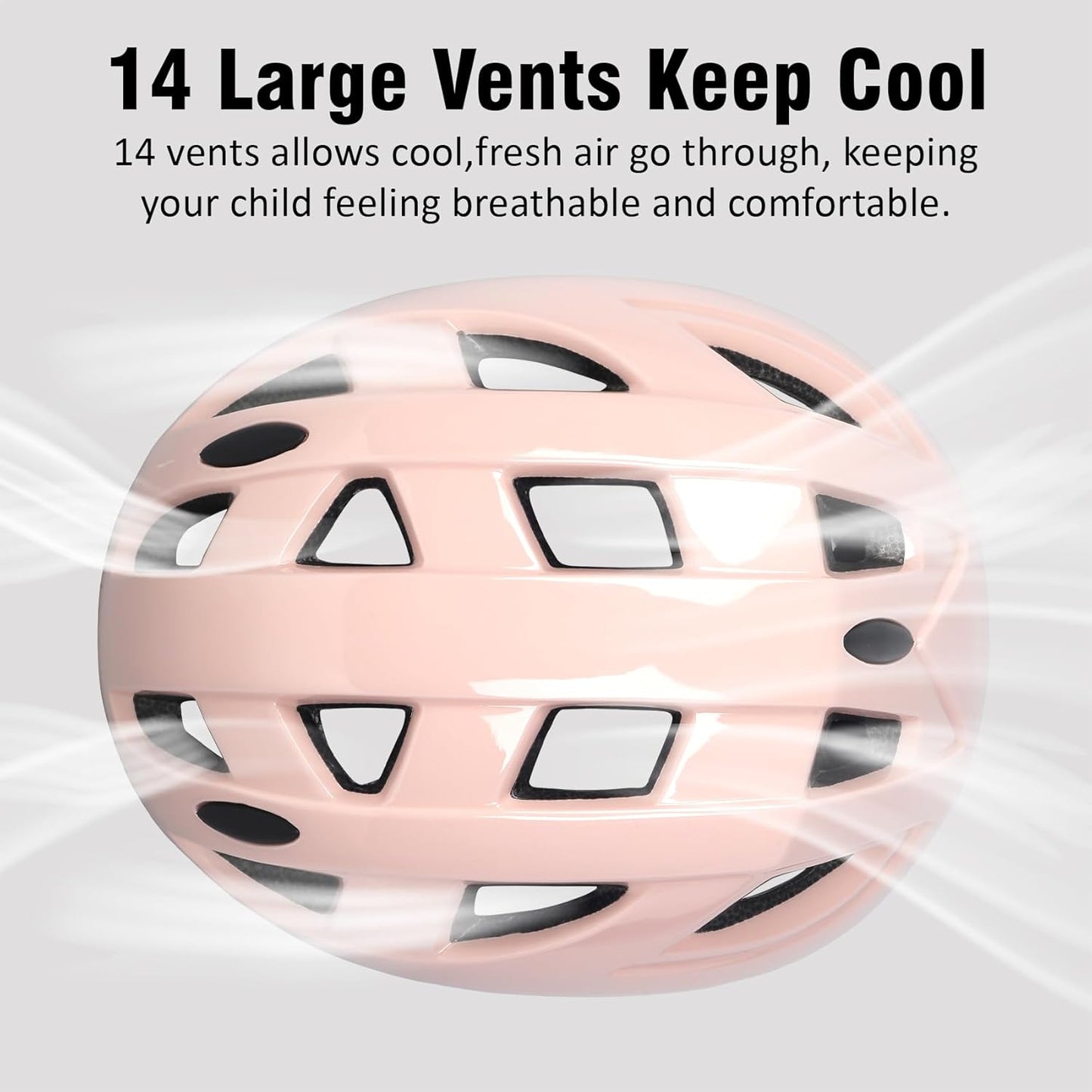 Kids Bike Helmet,2 Sizes Adjustable for Youth Child Boys & Girls Ages 3-5-8-14,Ventilation and Multi-Sport for Bicycle Scooter Skate