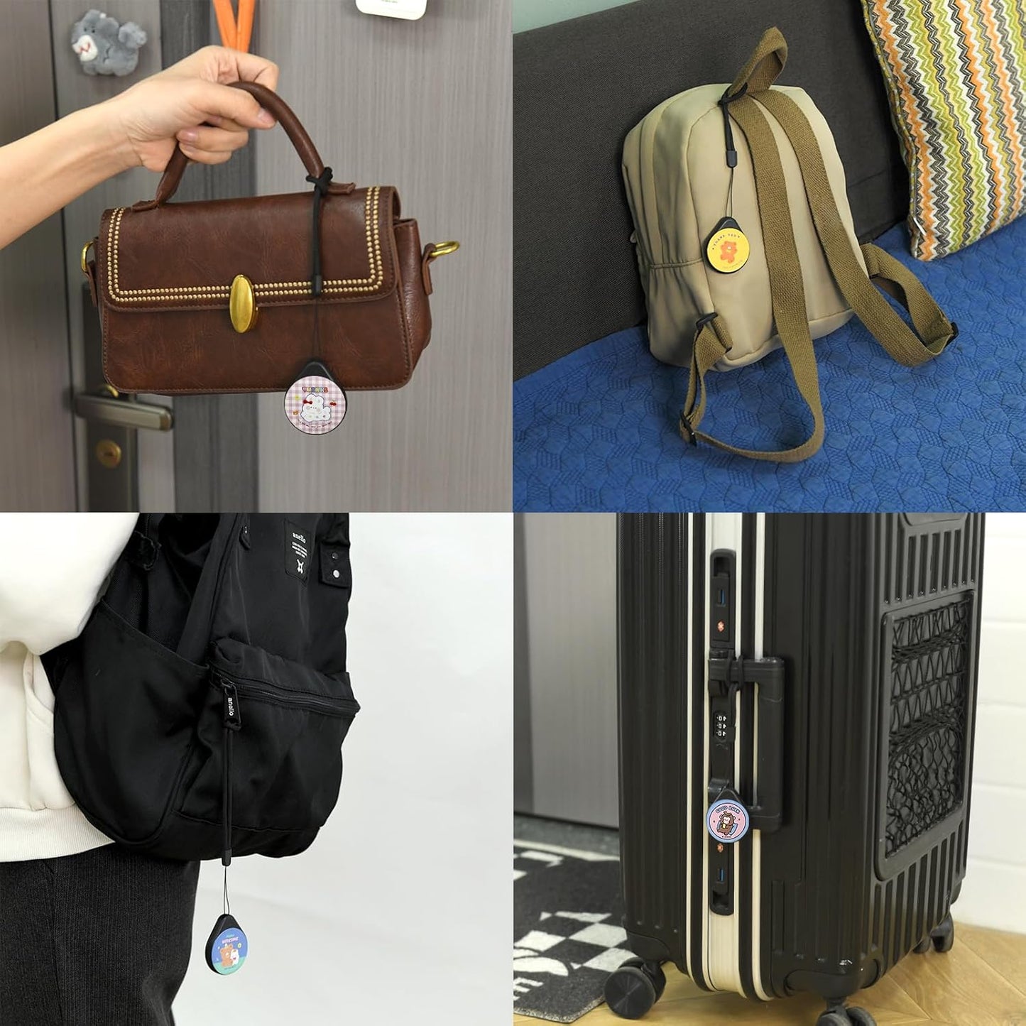 Surface Adhesive Mount for airtag-The Secure Adhesive Lock Case for airtag, Discreet, Security Tool, for Car, Truck, Skis and More(1Pack,Black)