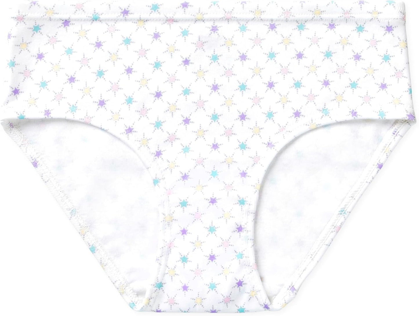 Lucky & Me Girls 100% Organic Cotton Underwear Briefs, Gracie 7 Pack