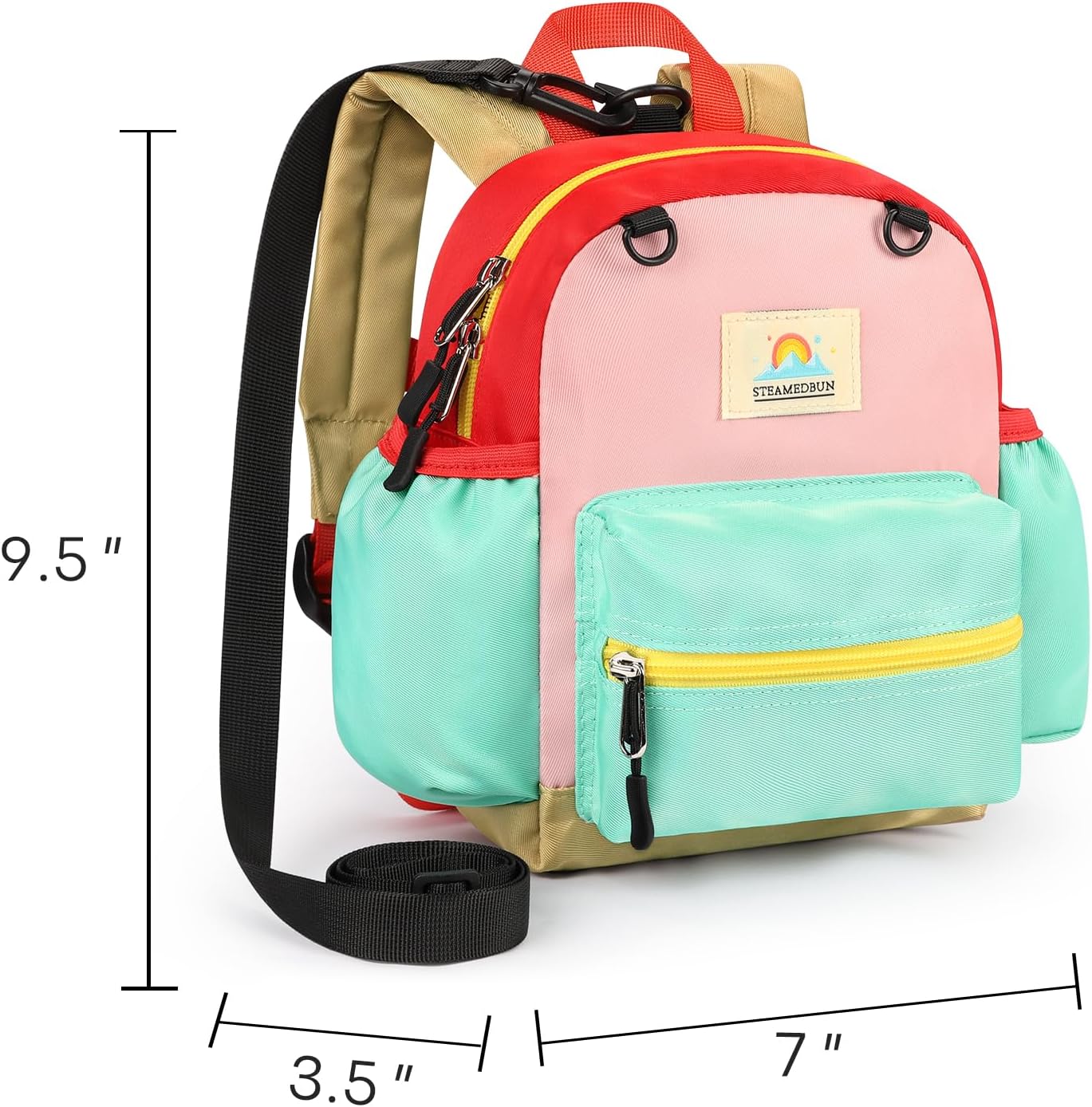STEAMEDBUN Backpack Leash for Toddlers 1-3: Baby Backpack with Leash for Boys Girls - Anti-Lost Harness for Walking
