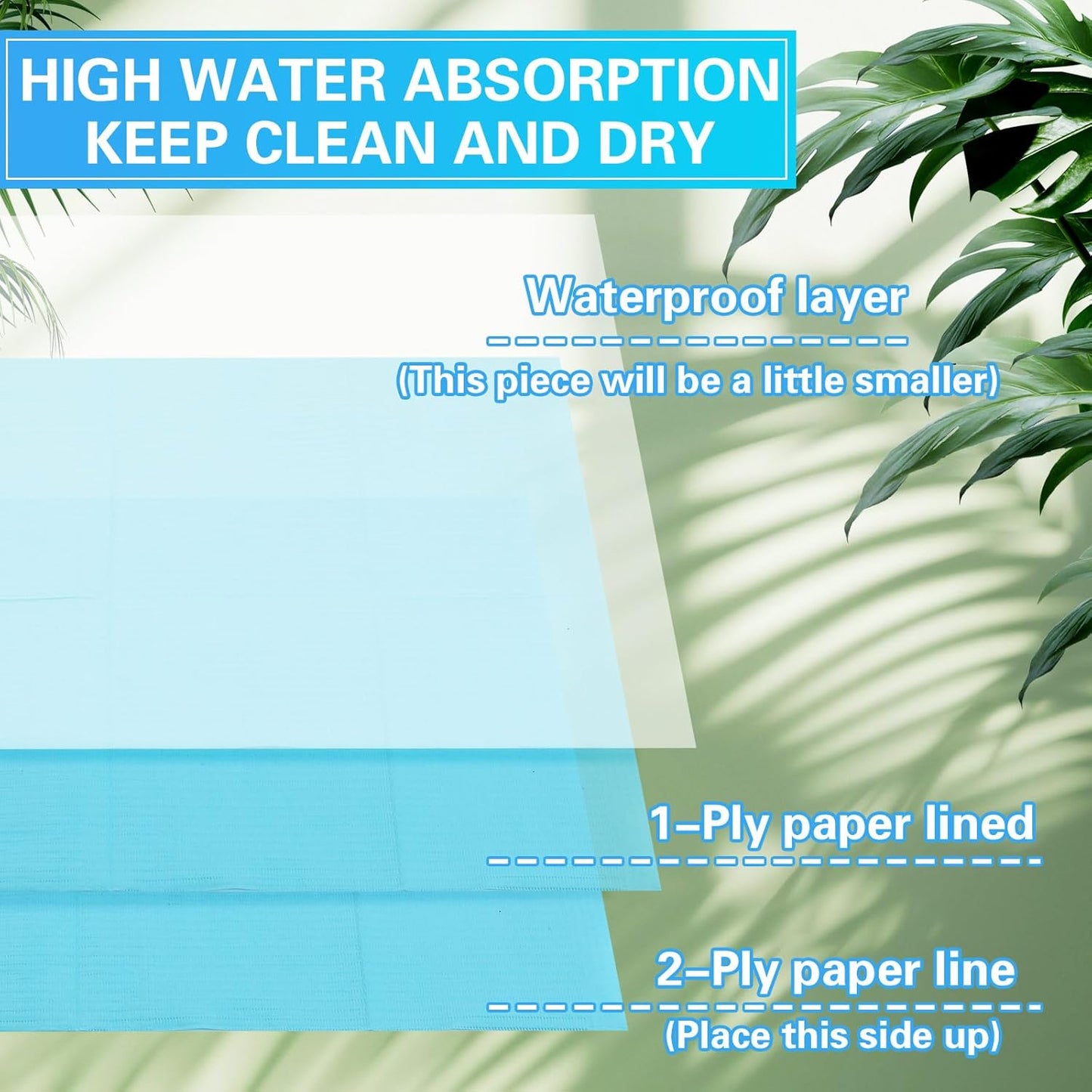 100pcs Disposable Changing Liner 2-ply Baby Changing Station Pad Disposable Changing Pads Diaper Changing Mat Portable Sanitary Liner Refills for Commercial Restrooms