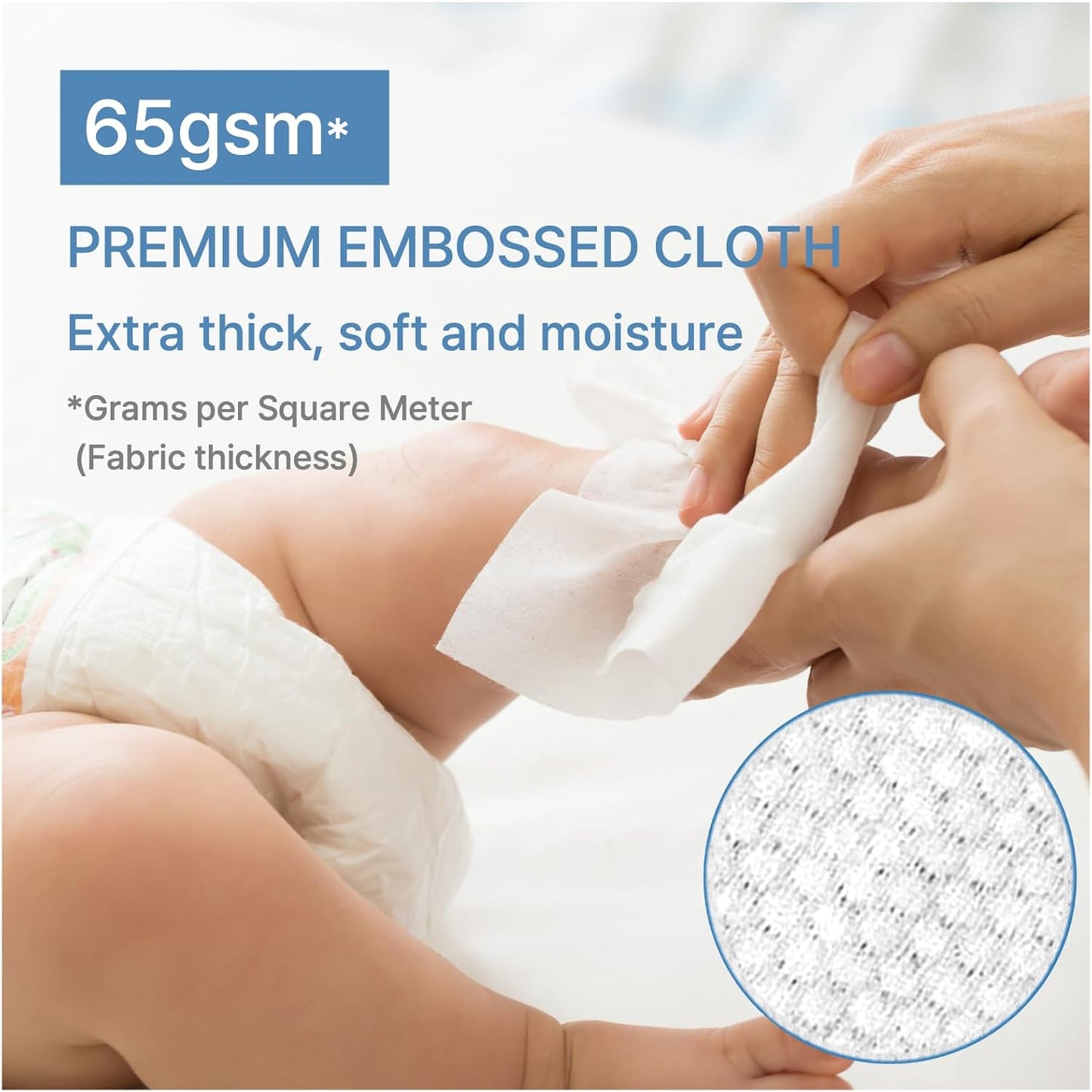 BEBESUP-Korea’s #1 Sensitive Baby Wipes -Hypoallergenic Water-based Unscented Alcohol-Free Extra-Thick Organic Superfood Extracts Plant- Based for sensitive skin Flip-Top 640 Count (8 Packs)