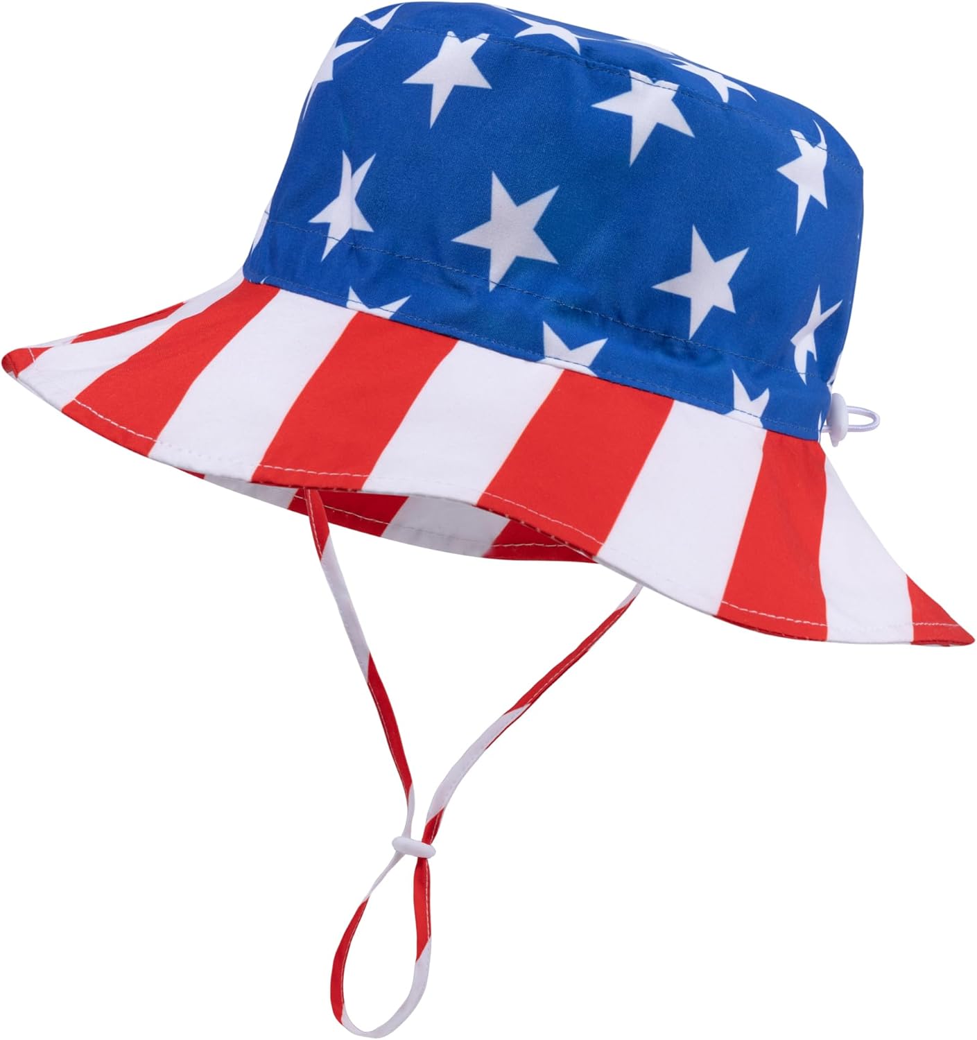 Baby Sun Hat Kids Summer UPF 50+ Toddler Bucket Hat Wide Brim Adjustable Beach Hats for Boys Girls Age 0-6 Years