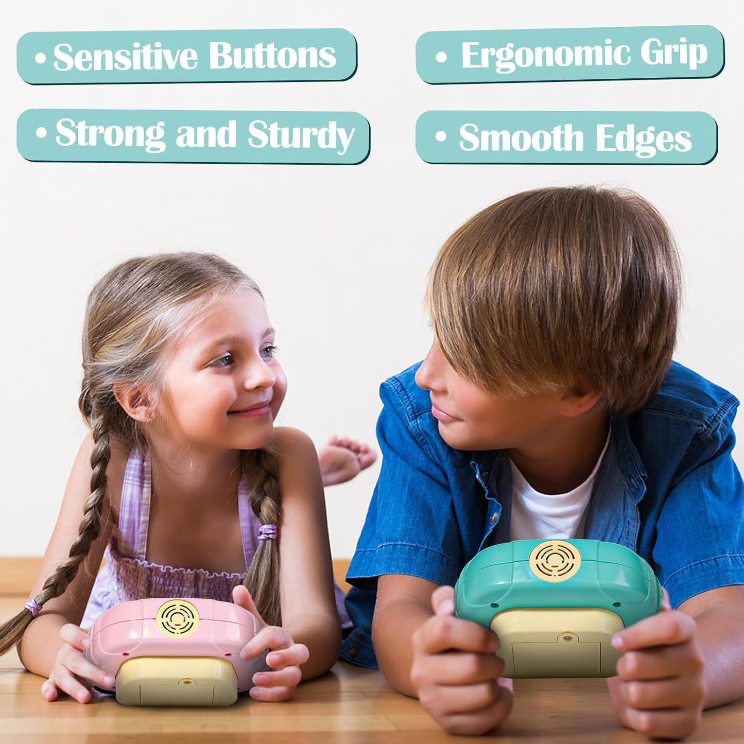 Fast Push Button Game for Kids Adults, 2 Pcs Handheld Pop Light up Fidget Game, Educational Sensory Toys for Boys Girls Birthday