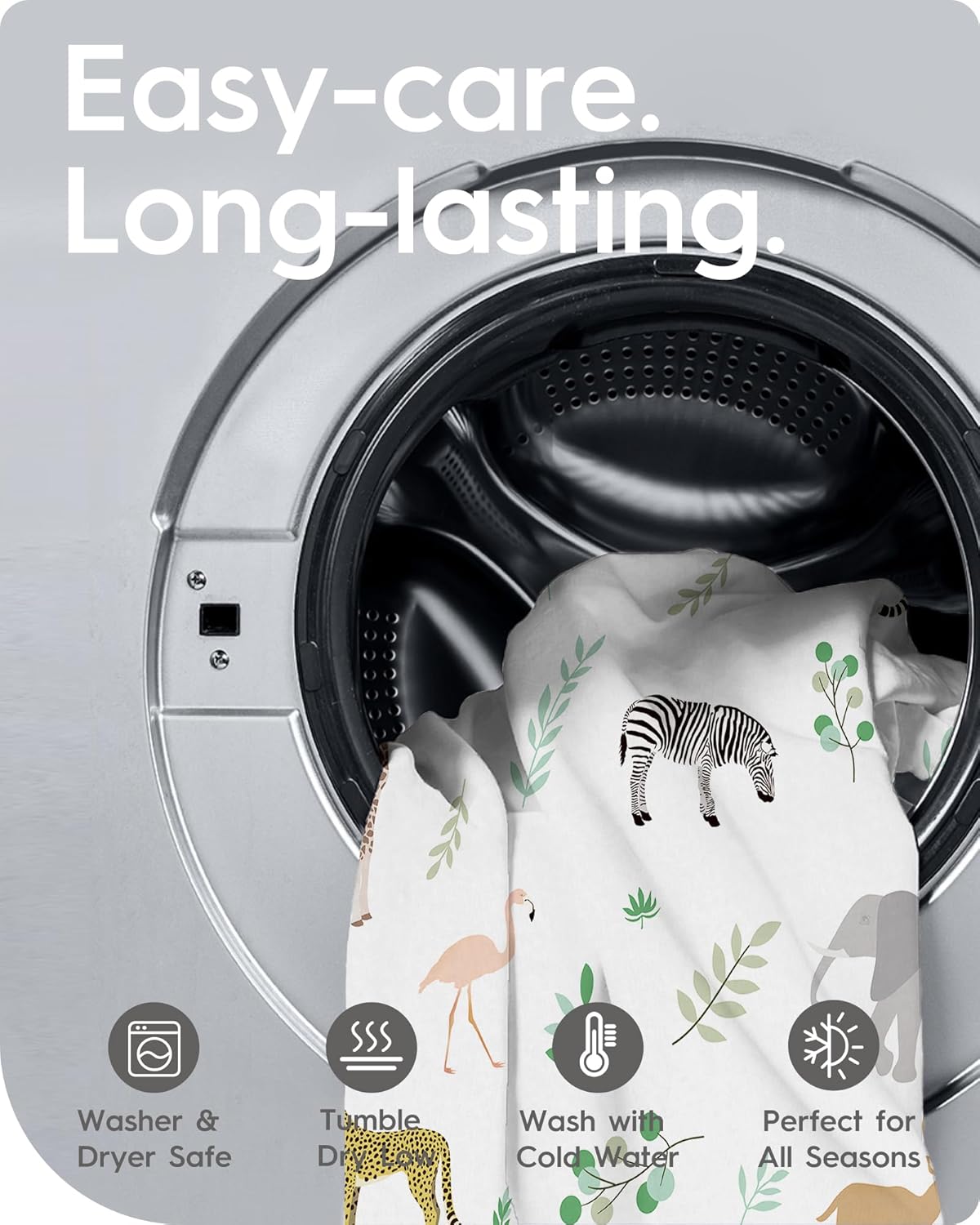 Pack N Play Sheets Fitted, TotBasic Ultra Soft Mini Crib Sheets Safari, Premium Jersey Knit Pack and Play Sheets Neutral, Stretchy Play Yard Sheets for Pack and Play Mattress, 2 Pack (Rabbit Giraff)