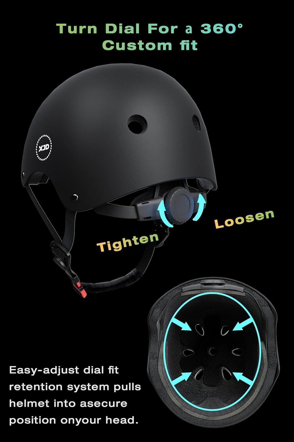 XJD Kids Bike Helmet,Multi-Sport Protective Gear Set for 3-5-8-14 Years Boys Girls with Knee and Elbow Pads Wrist Guards fit Roller Skates,Cycling,Skateboarding,Skating Scooter