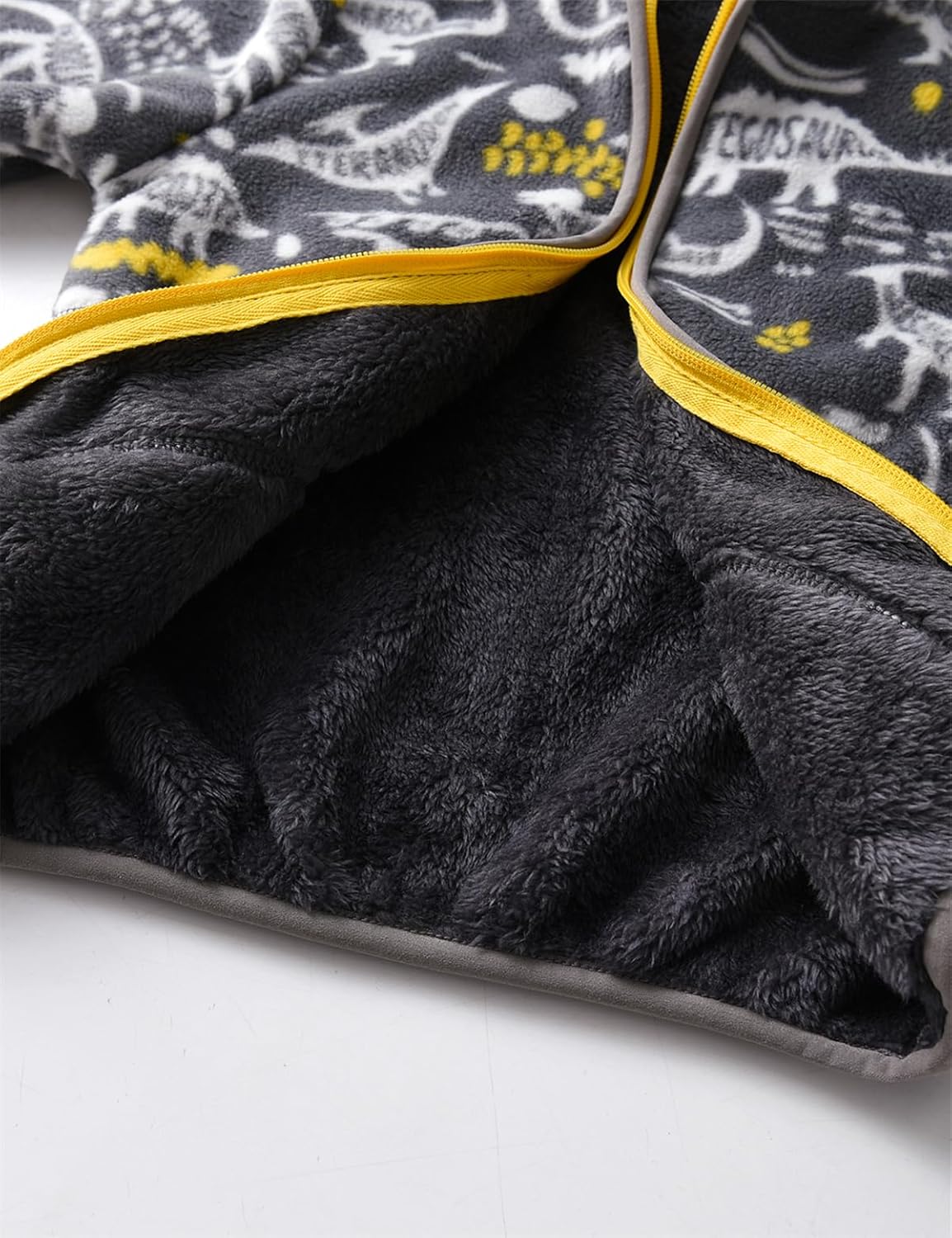 Kids Printed Polar Fleece Jacket Toddler Baby Boys Girls Autumn Winter Warm Sherpa Lining Outerwear Soft Lightweight