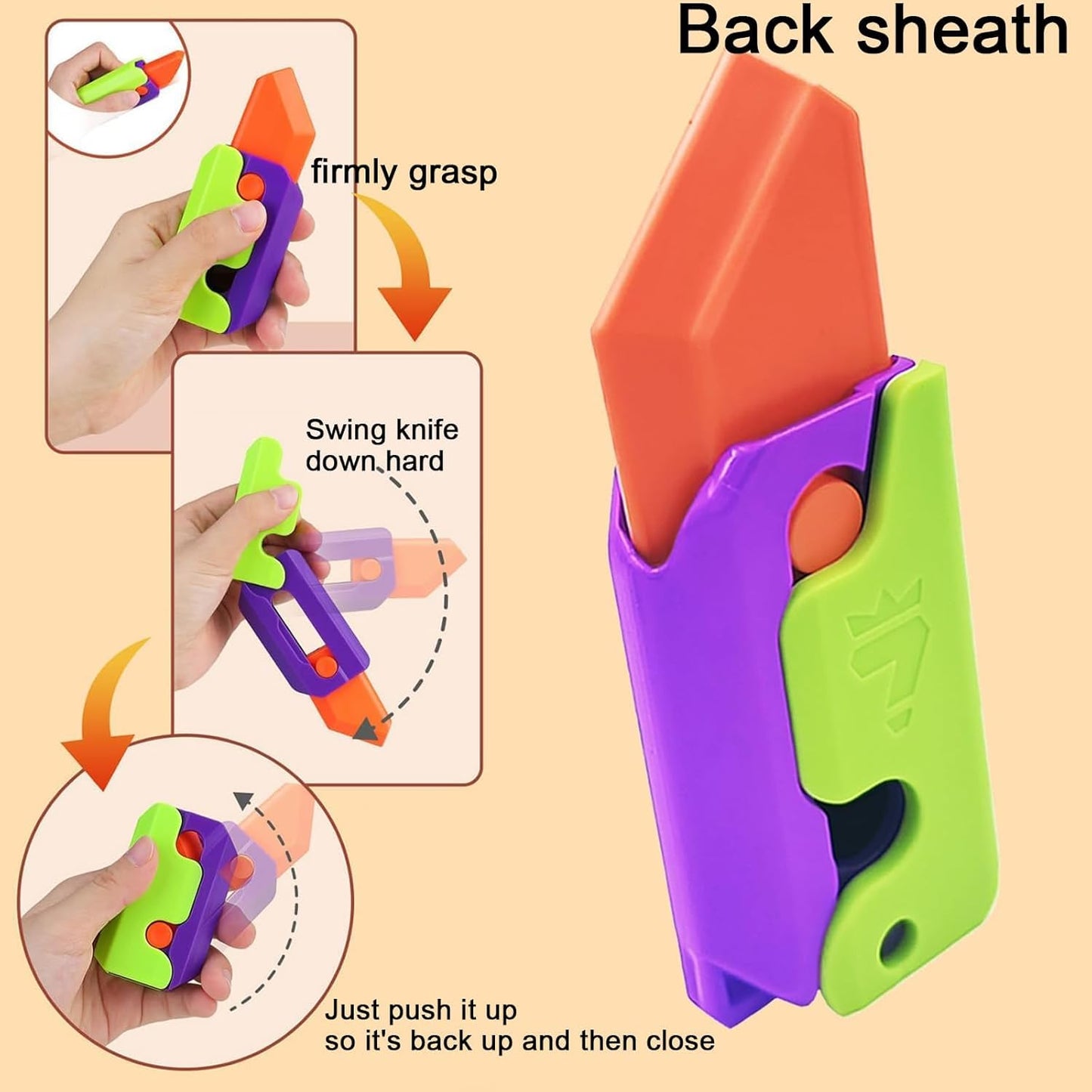 Fidget Gun Toy, Fidget Blaster Gun 1911 Titan Stress Shot ADHD Gun, 3D Printed Stress Anxiety Relief Pistol Toys