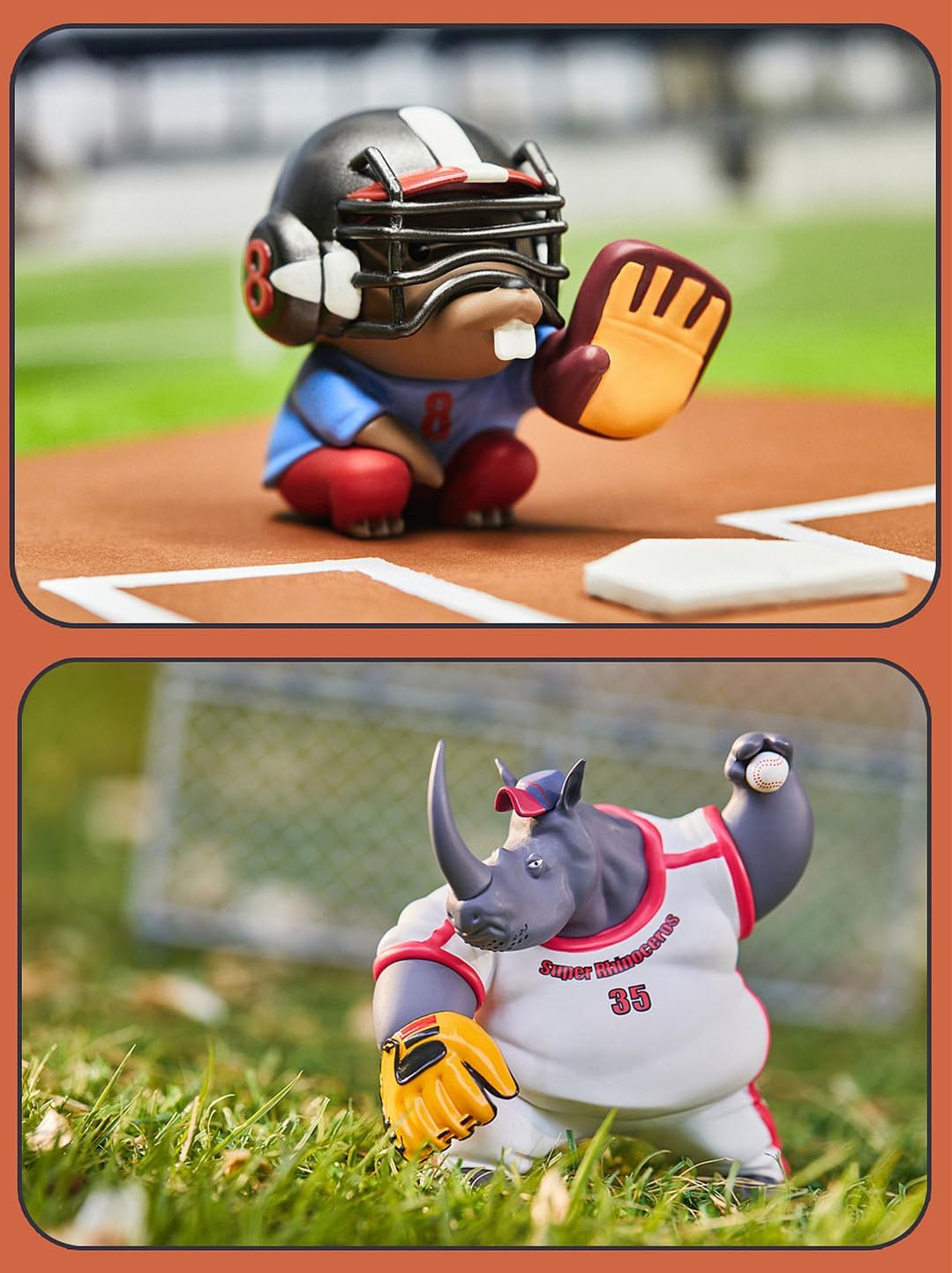 Animal Baseball Team Series Blind Box Figures 1PC Random Art Cute Sport Collectibles Birthday Gift