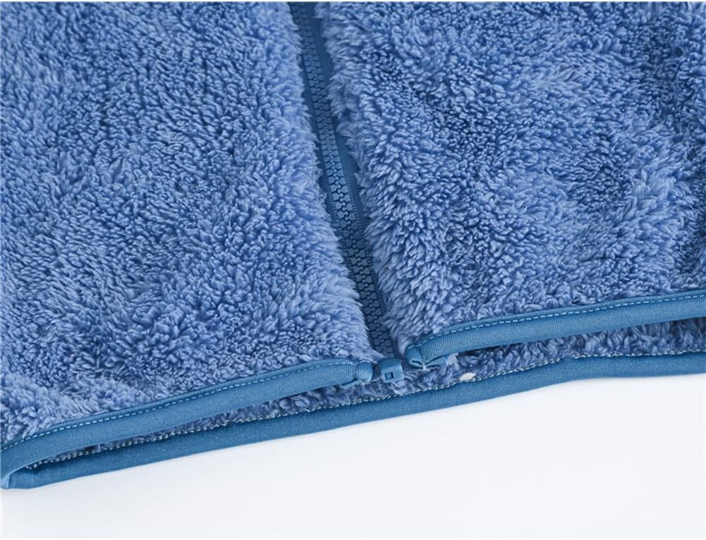 AIWUHE Toddler Boys Girls Hooded Jacket Fleece Hoodie Winter Warm Solid Color Teddy Coat Zip-up Bear Ear Sweater Fall Clothes