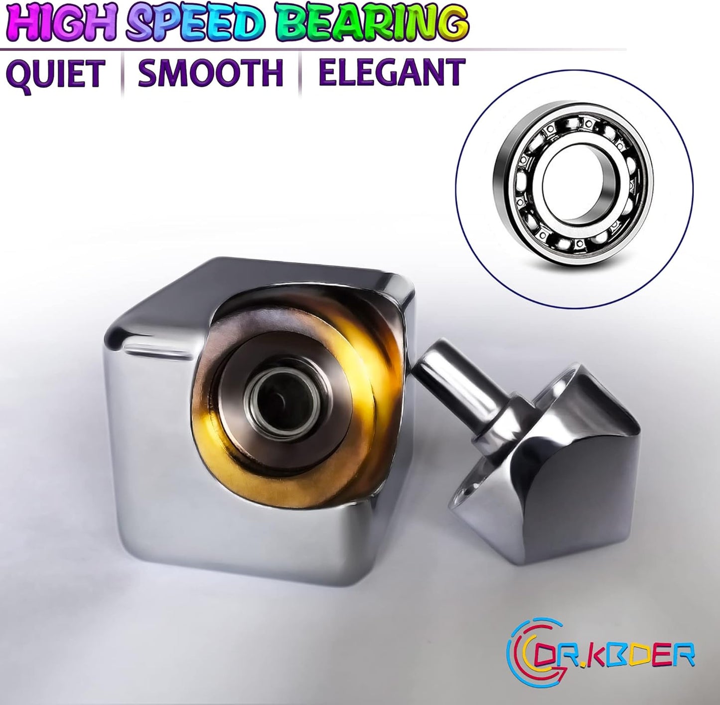 2pc Fidget Spinner Toys Cube Adults, Easter Basket Stuffers for Teens Metal EDC Cool Desk Gadgets Office Toys Small Anxiety Figette Sensory Toy, ADHD Tool Fingears Figet Stress Valentine Gift for Boy