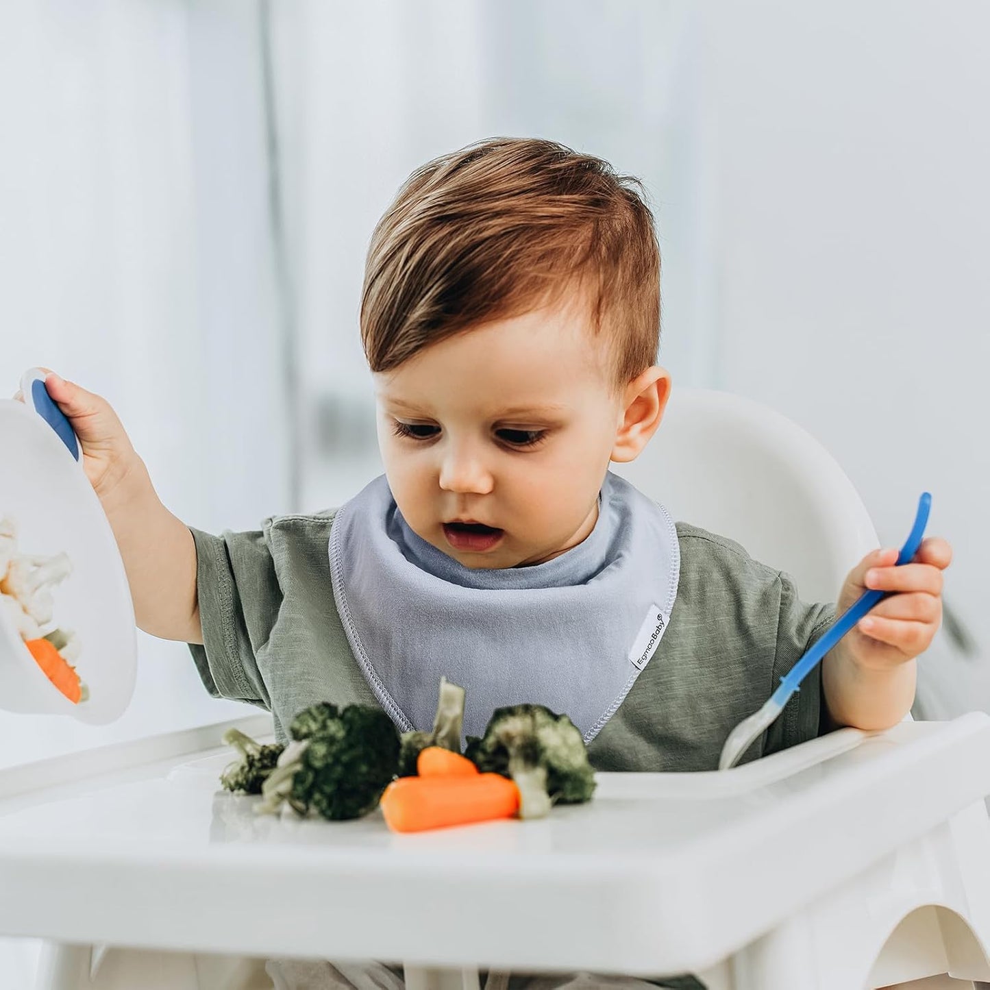 Baby Bandana Drool Bibs for Boys Girls,Super Absorbent Triangle Baby Bibs for Drooling and Teething,100% Cotton Soft for Infant,Newborn 12Pack