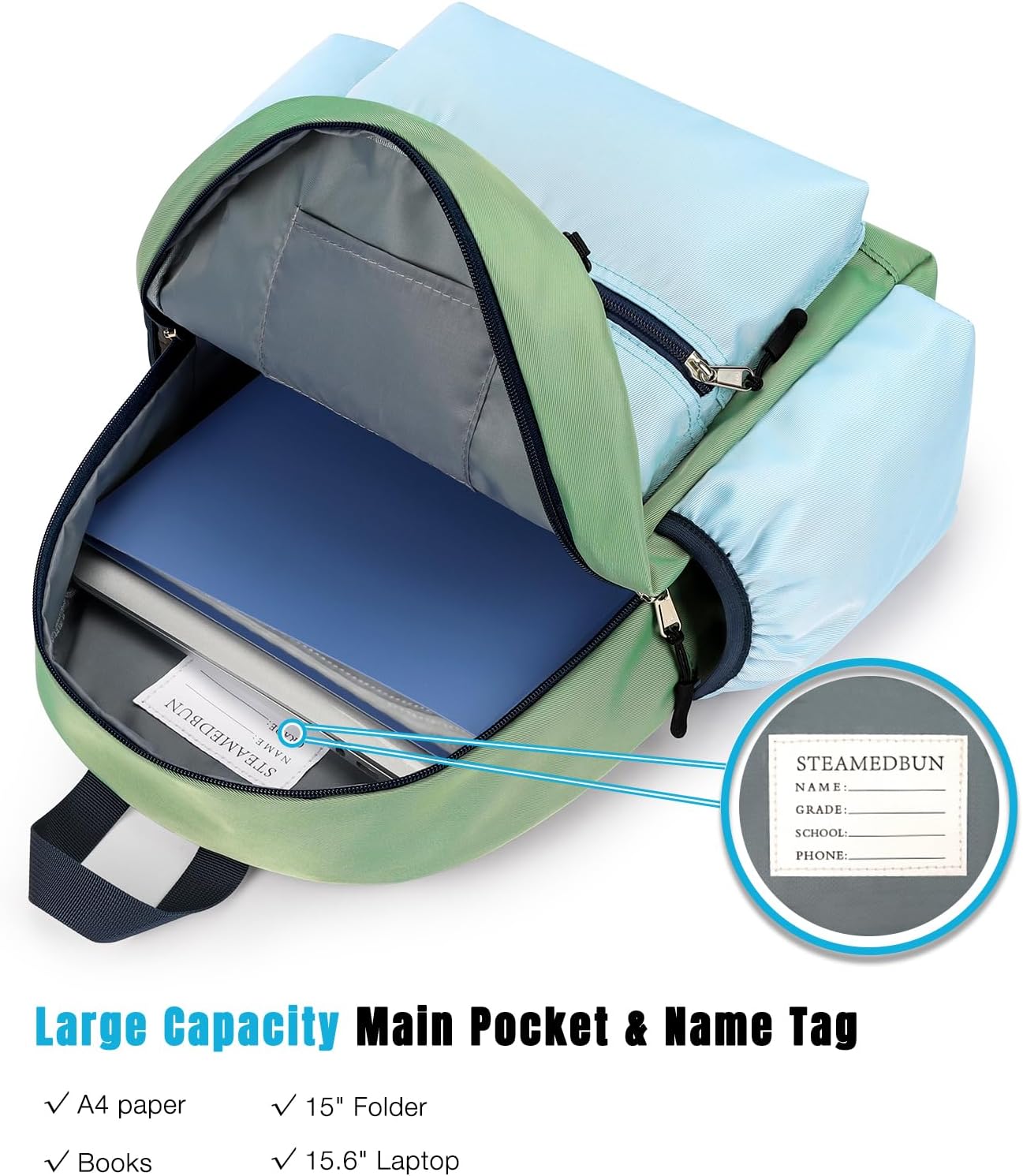 STEAMEDBUN Kids Backpack for Boys 6-8: Toddler Backpack for Preschool Kindergarten - Boys Backpacks for Elementary 4-6