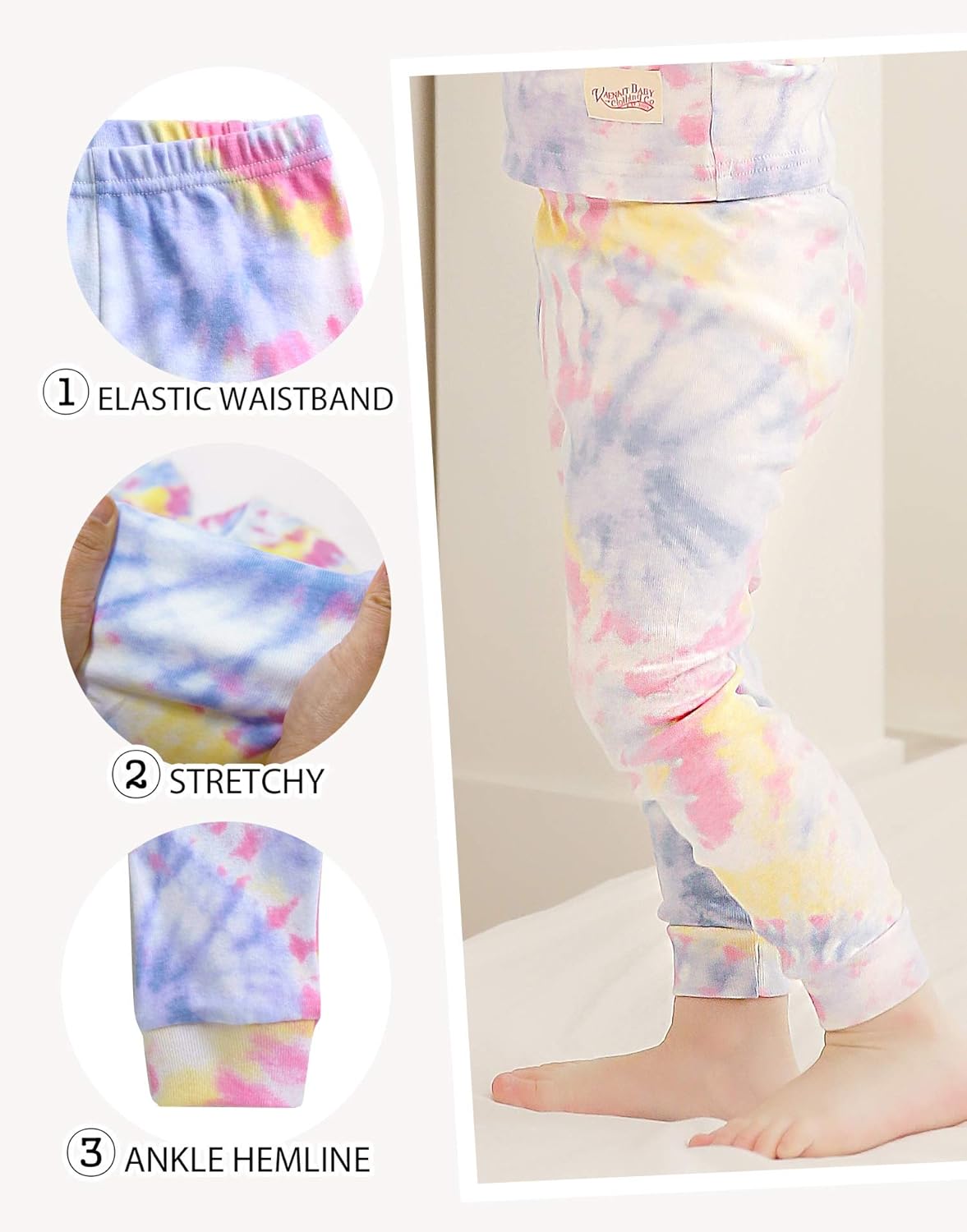 VAENAIT BABY 12M-12Y Toddler Kids Boys Girls 100% Cotton Marbling Tiedye Sung Fit Sleepwear Pajamas 2pcs Pjs Set