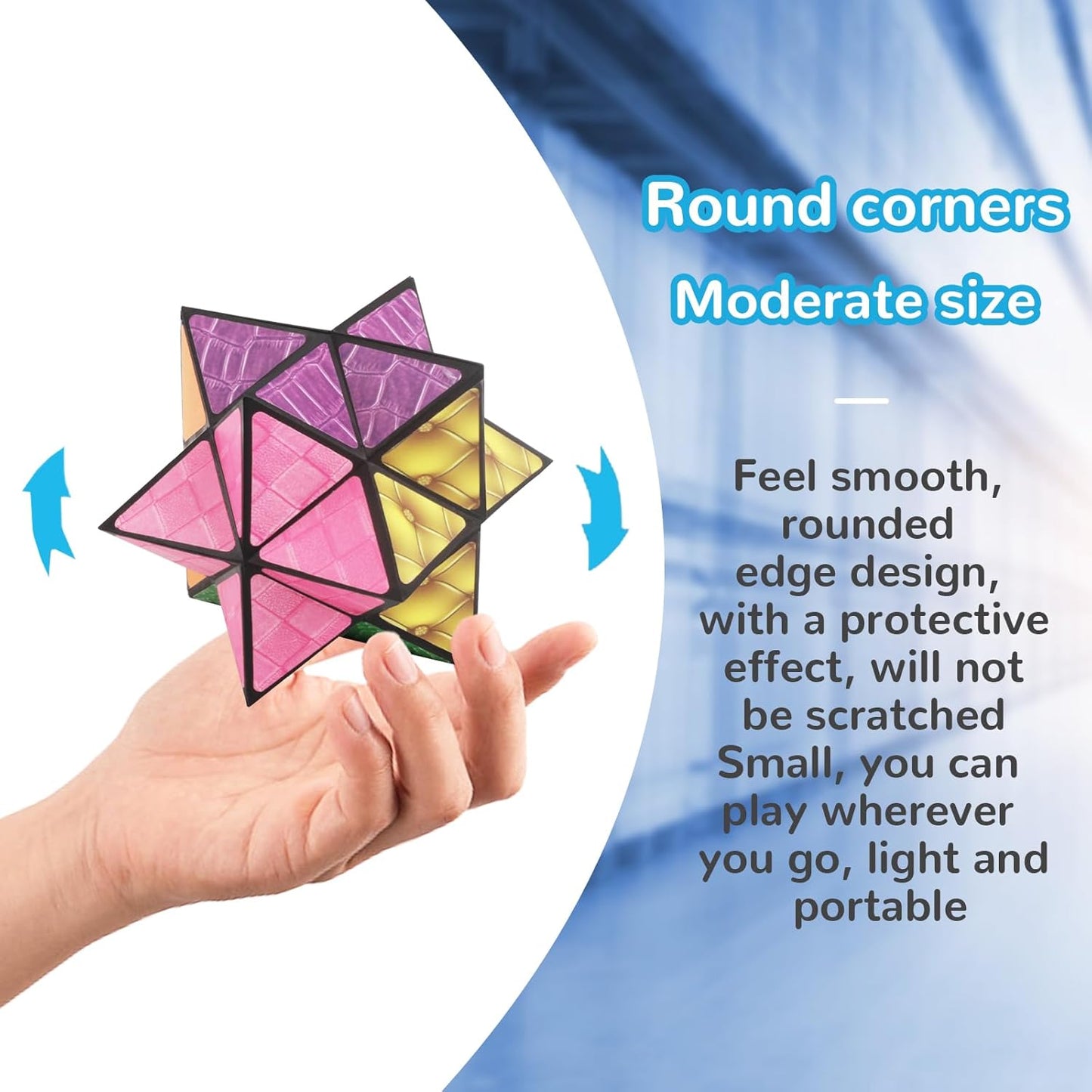 Fidget Toys Star Cube: Infinity Cubes Magic Cube Cool Stuff Gadgets Things Unique Birthday Gifts Boys Girls Kids Adults Anxiety Stress Relief Sensory Toy Fidget Blocks